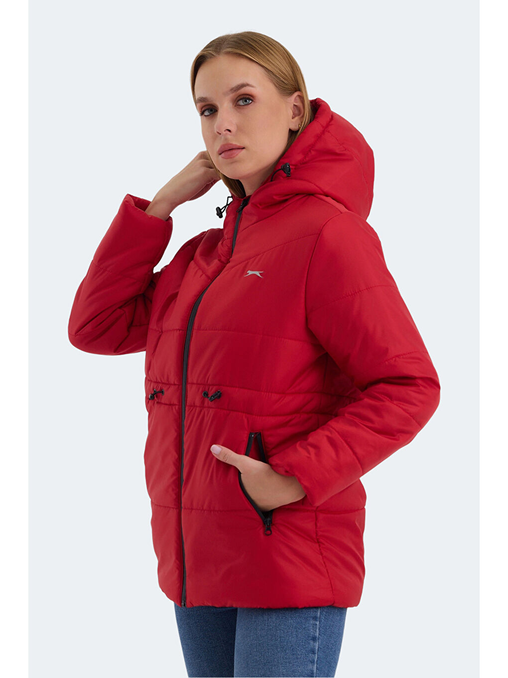 CALLU Kadın Mont Kaban Kırmızı-2