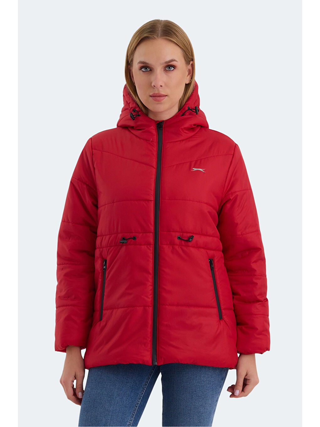 CALLU Kadın Mont Kaban Kırmızı-5