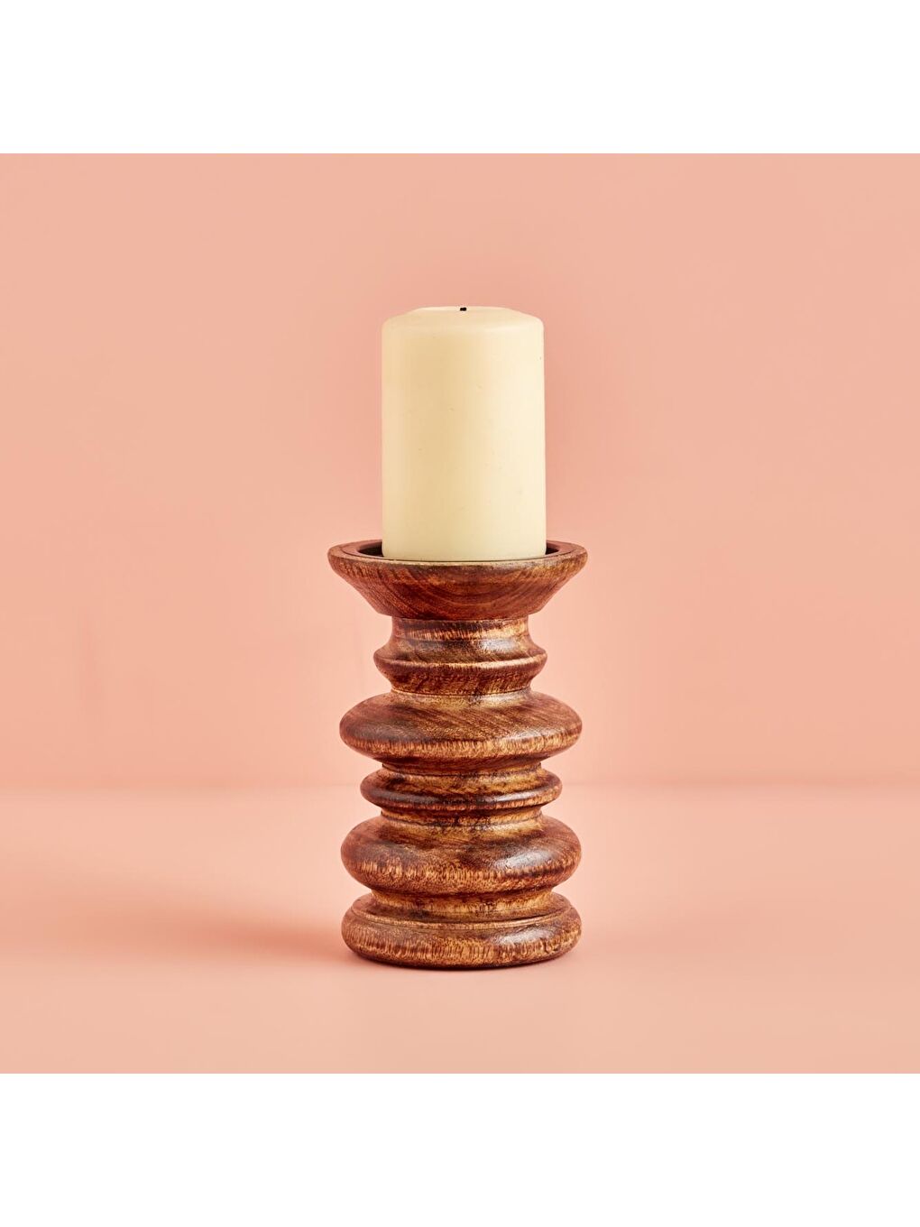 Woody Mango Ağacı Mumluk Kahverengi (10x10x15 cm)