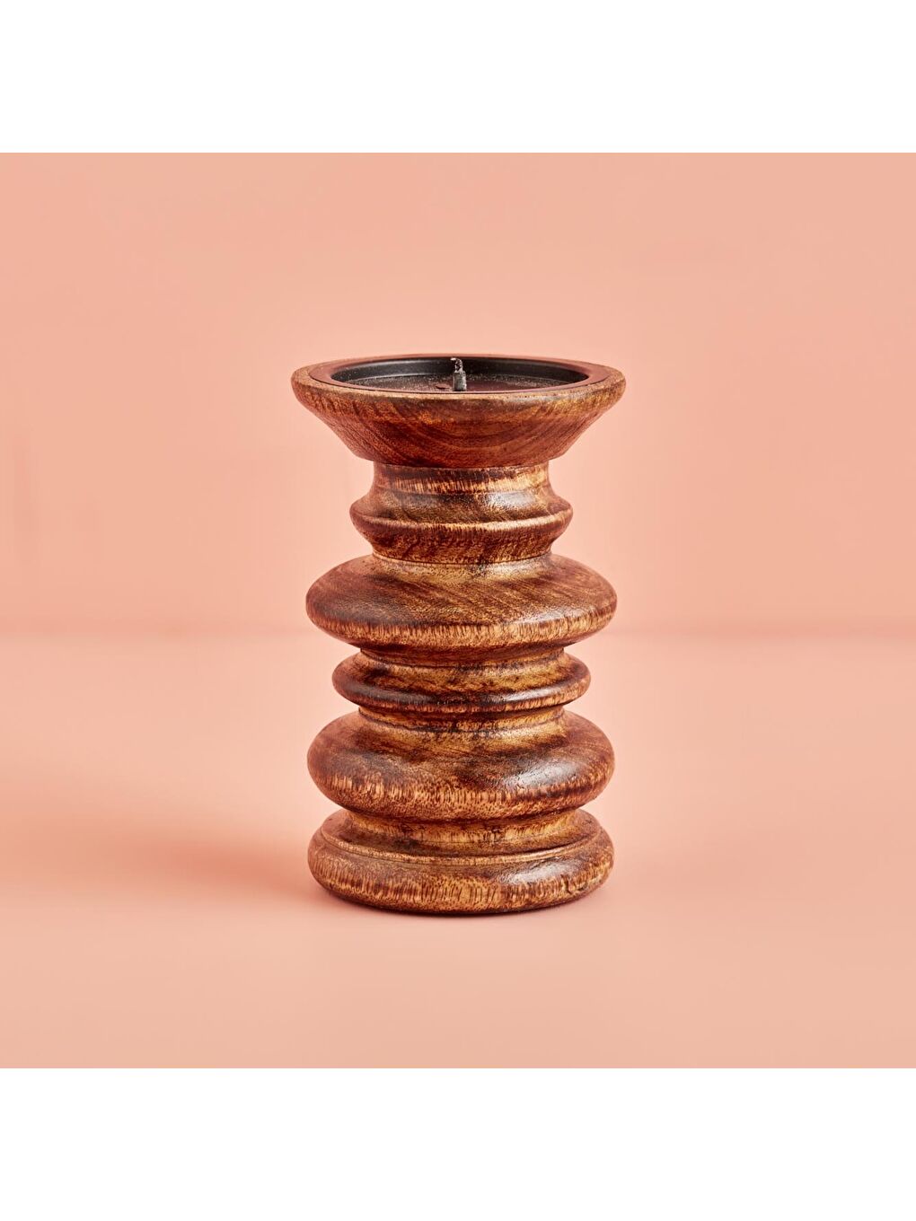 Woody Mango Ağacı Mumluk Kahverengi (10x10x15 cm)-1