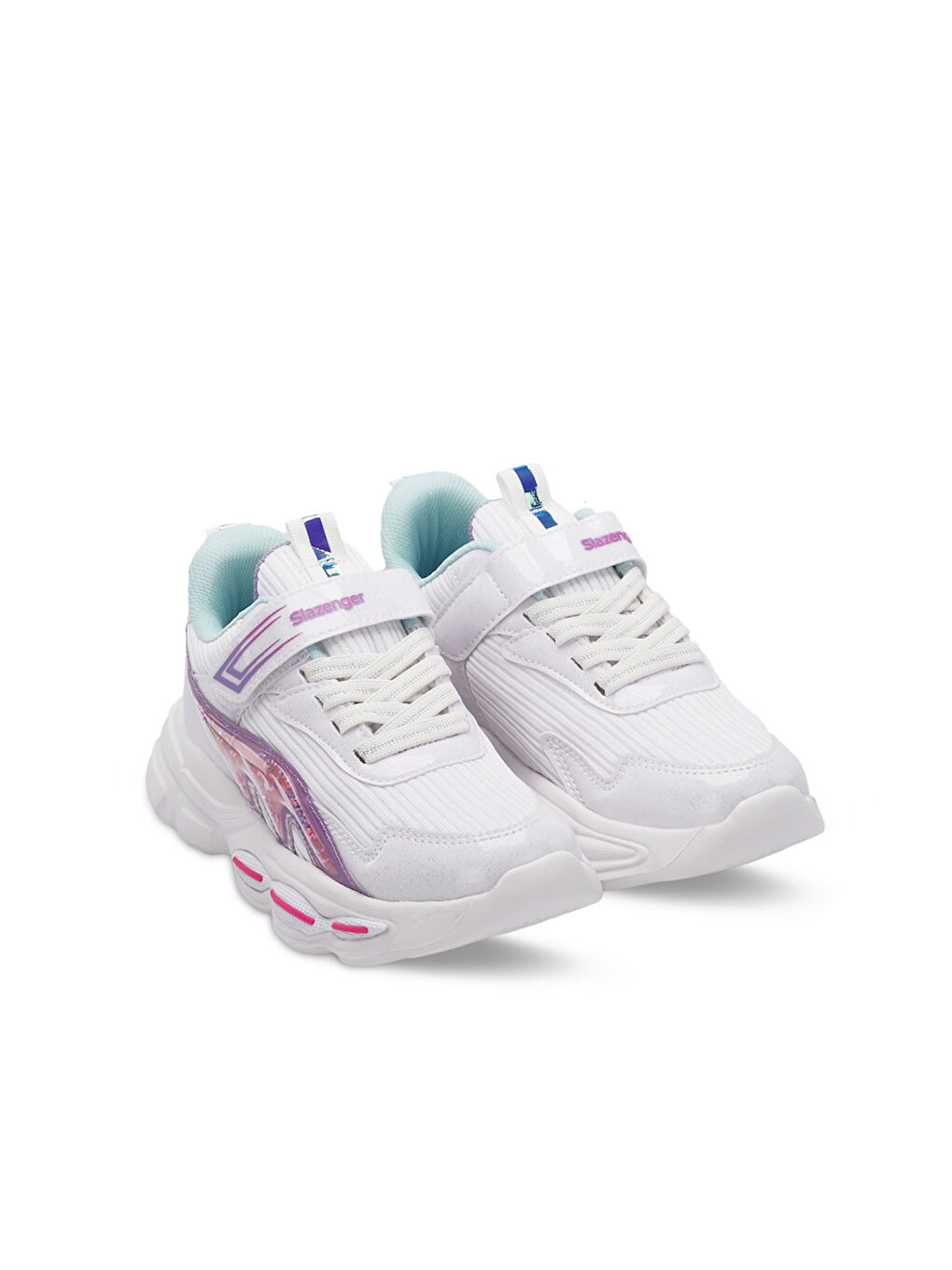 NOELA Kız Çocuk Beyaz / Fuşya Günlük Spor Ayakkabısı-1