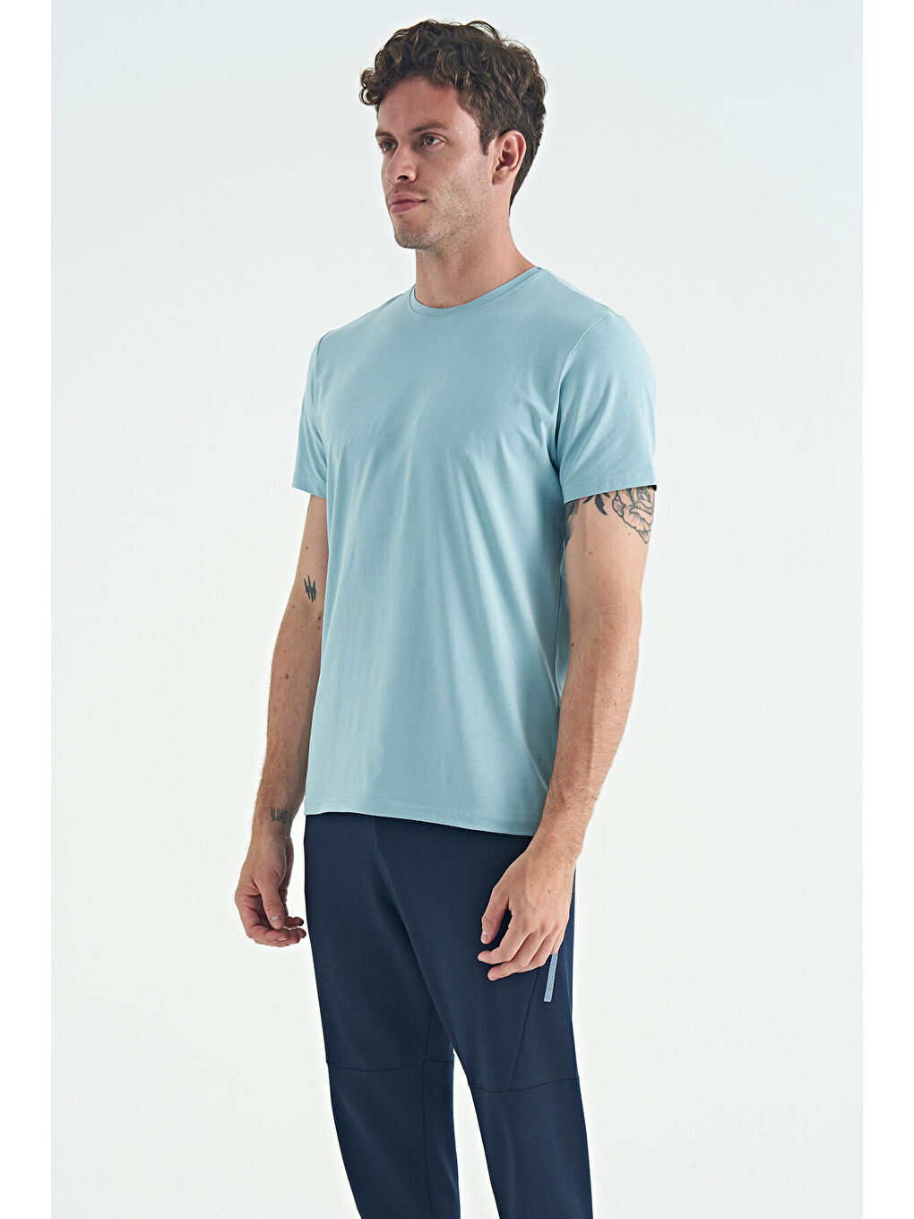 Calvin Açık Mavi Basic Erkek Tişört - 88245-2