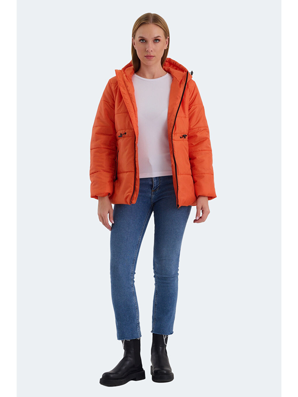 CALLU Kadın Mont Kaban Turuncu-6