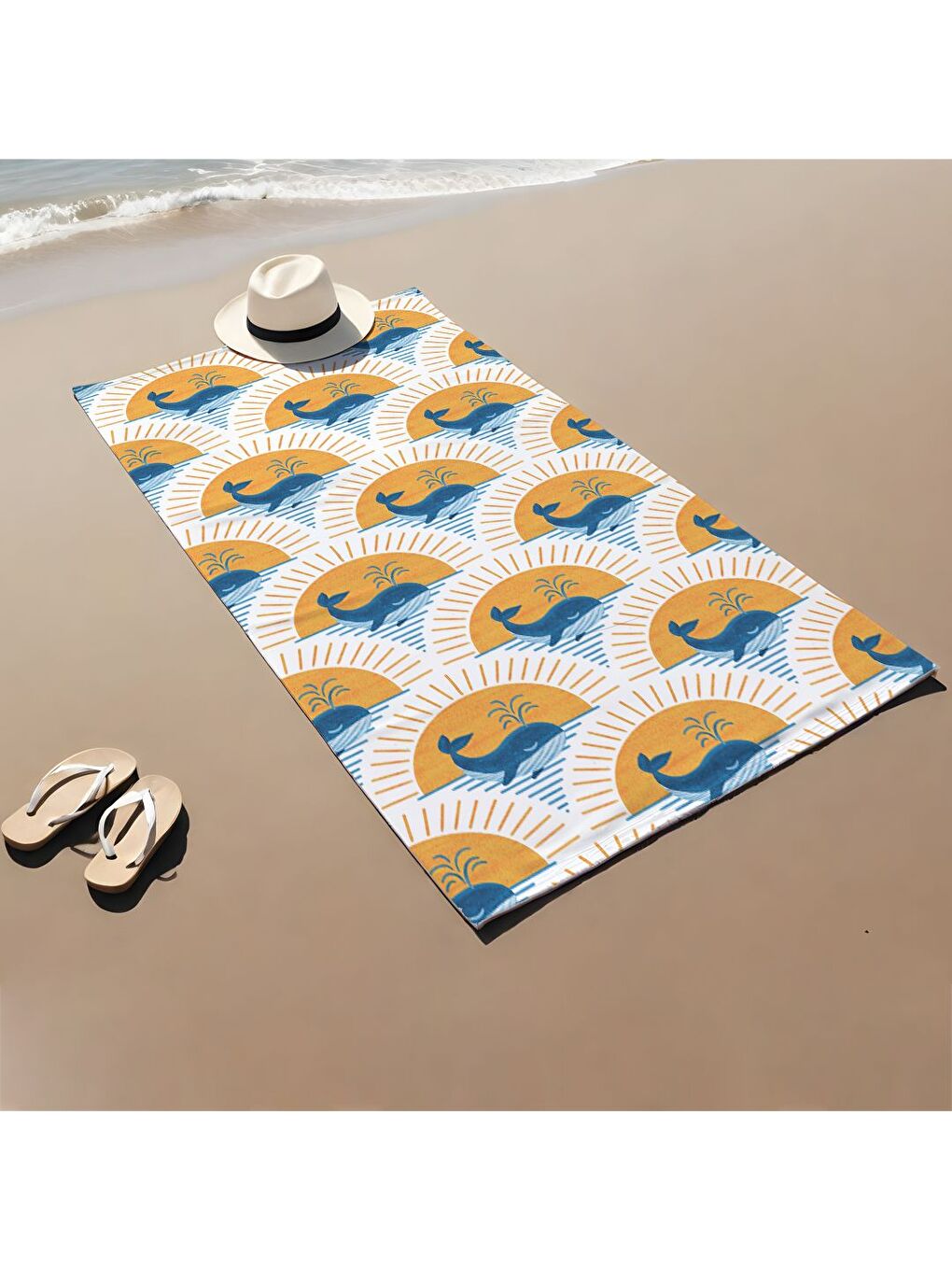 Karışık Özel Tasarım desenli Hızlı Kuruyan 75x150 cm Plaj Havlusu – Baskılı