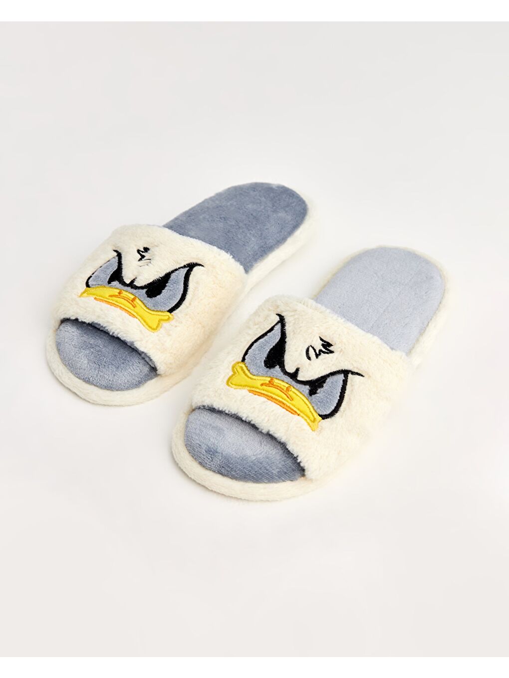 Beyaz BOBİ - Ördek Figürlü Kadın Ev Terliği-6