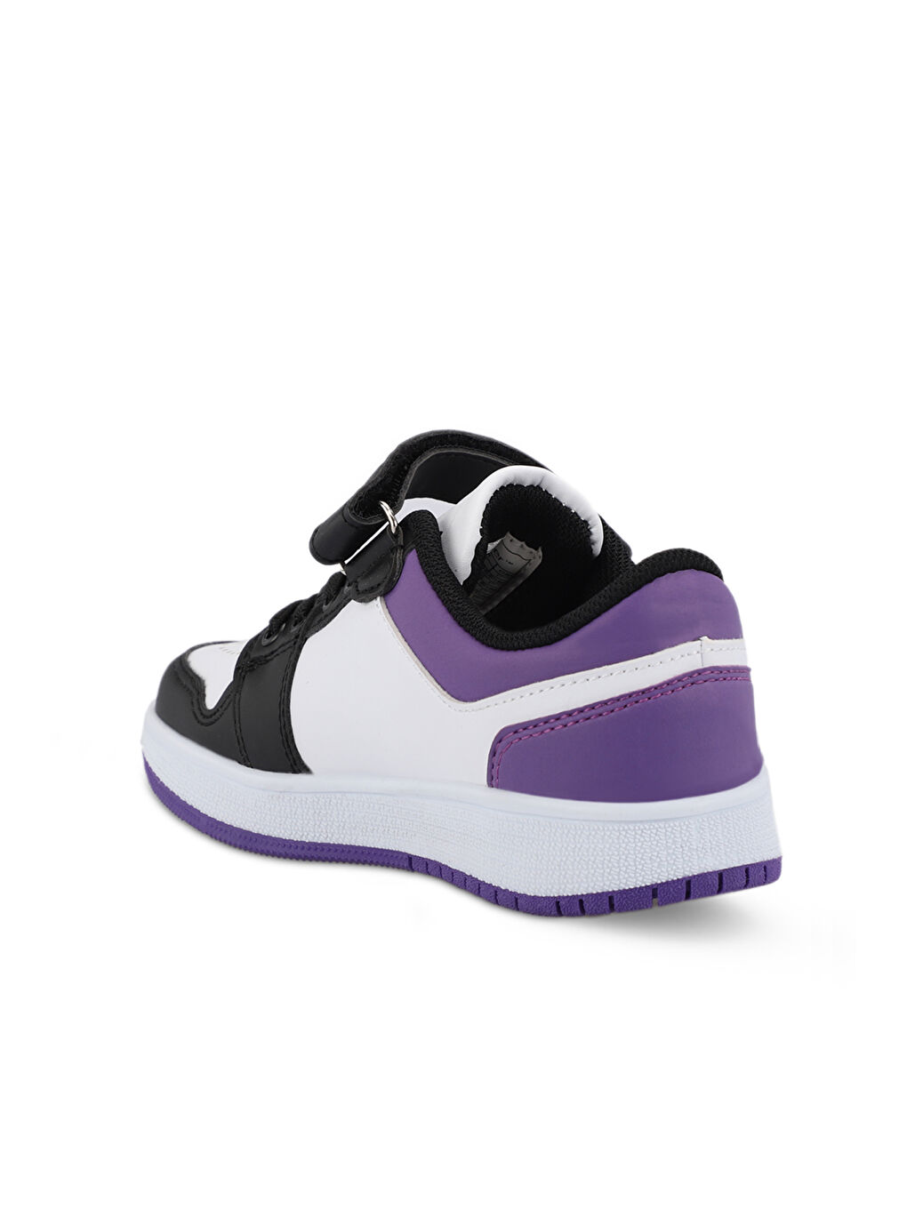 PRINCE I Kız Çocuk Cırt Cırtlı Beyaz / Mor Günlük Spor Ayakkabısı-2