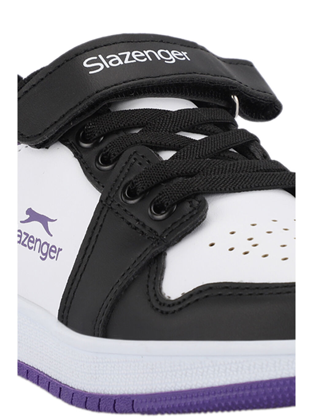 PRINCE I Kız Çocuk Cırt Cırtlı Beyaz / Mor Günlük Spor Ayakkabısı-3