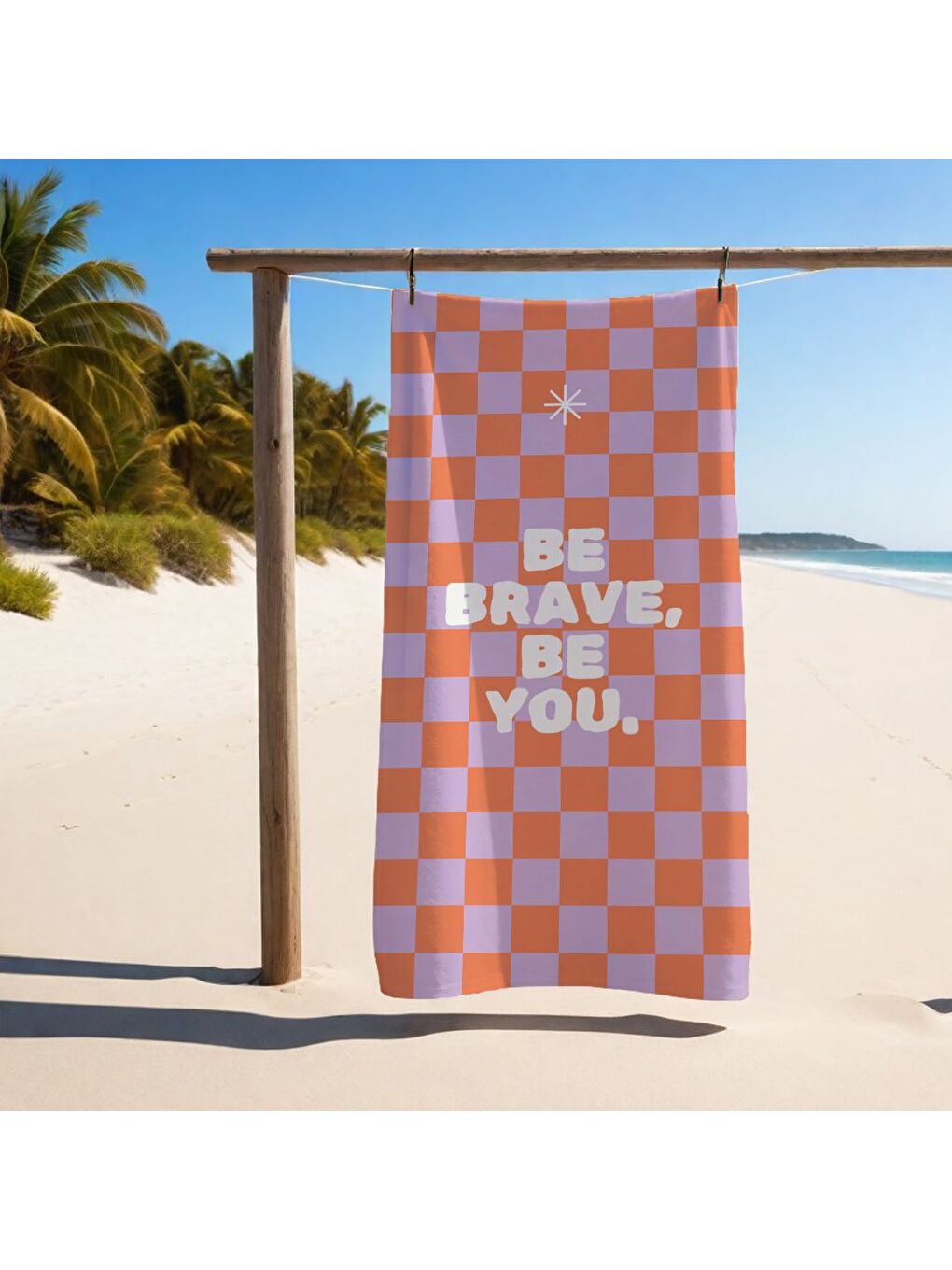 Karışık Özel Tasarım dama desenli Hızlı Kuruyan 75x150 cm Plaj Havlusu – Baskılı