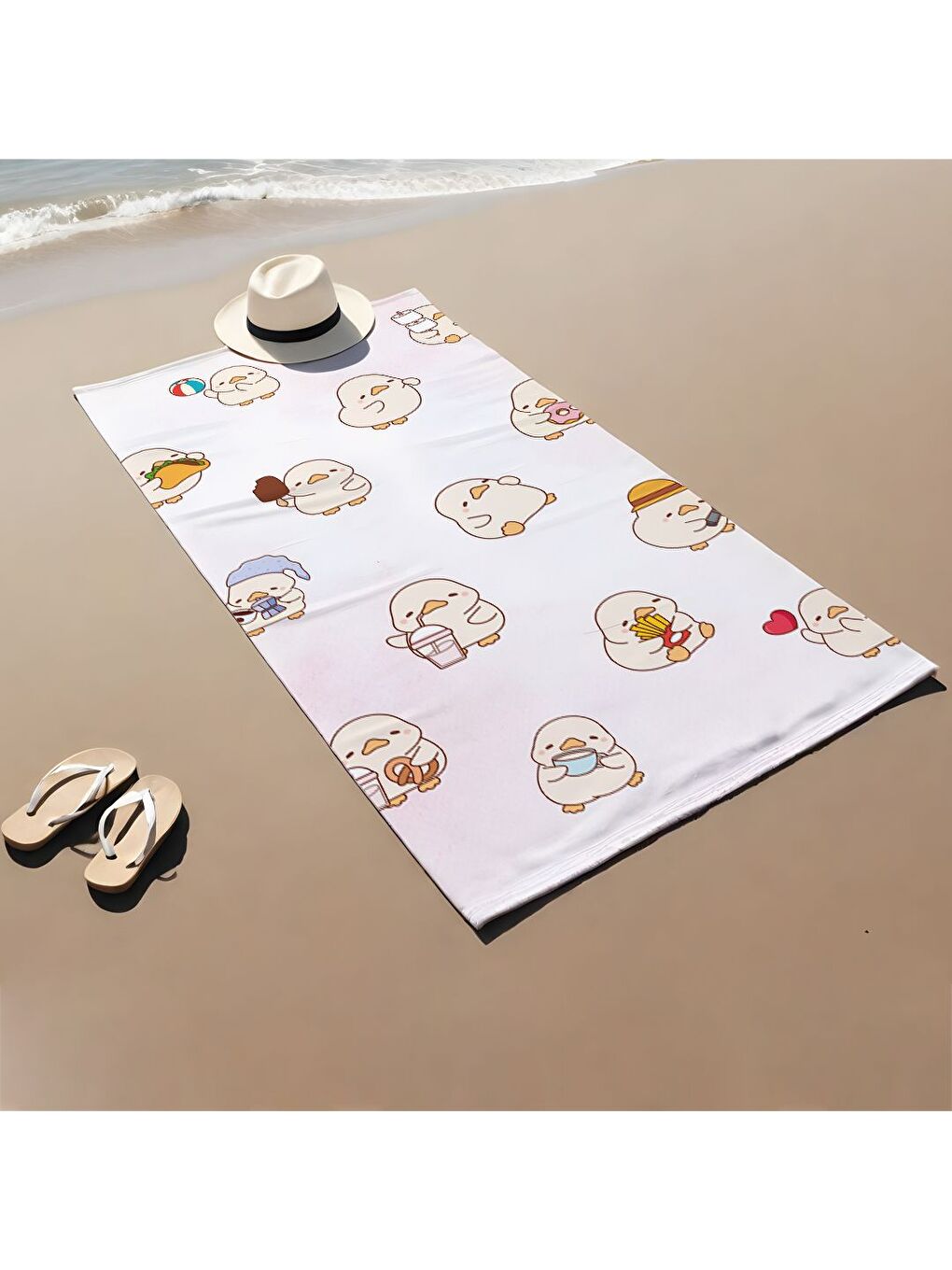Karışık Özel Tasarım sevimli hayvan desenli Hızlı Kuruyan 75x150 cm Plaj Havlusu – Baskılı-1