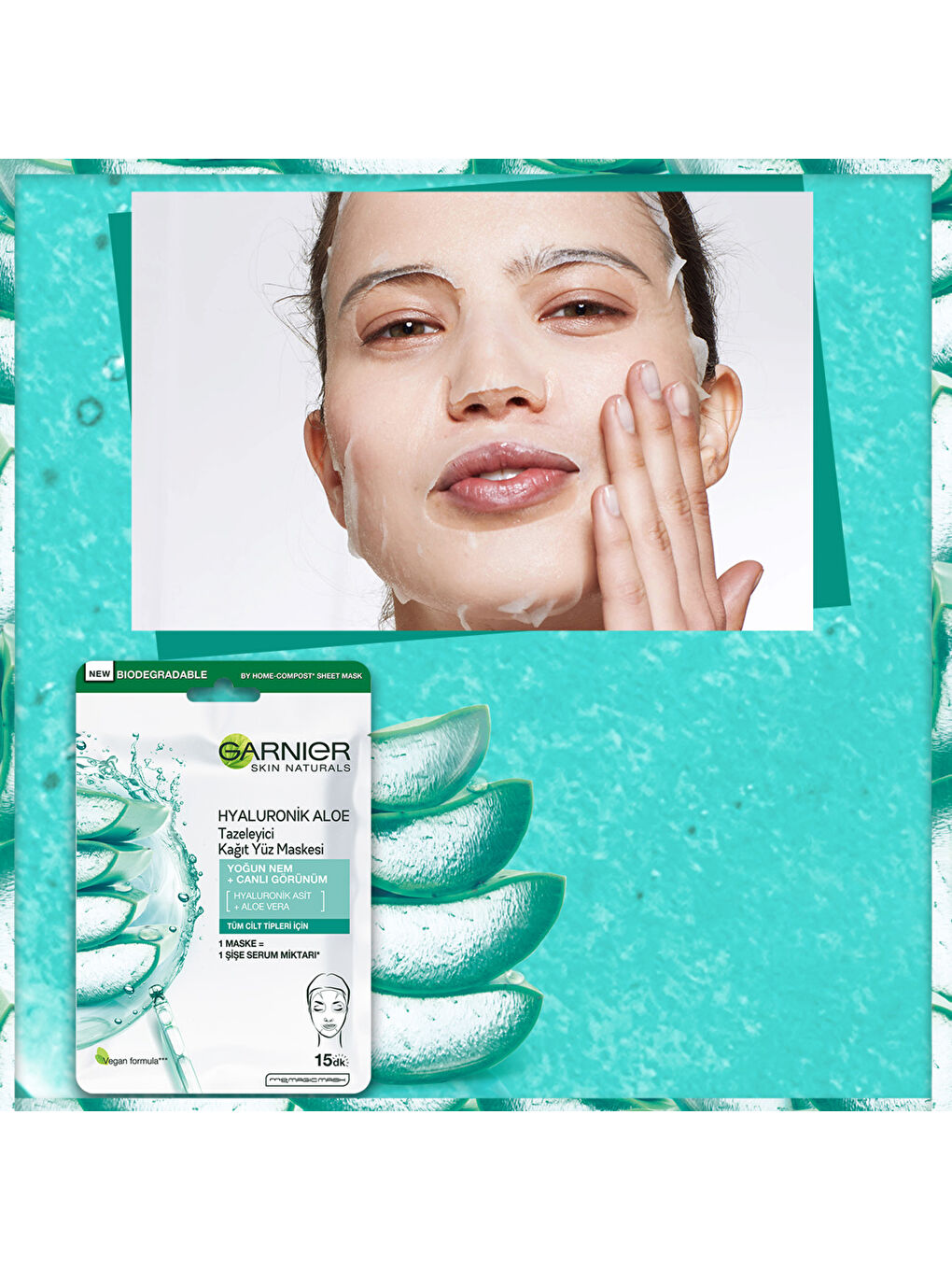 Hyaluronik Aloe Tazeleyici Kağıt Yüz Maskesi-3