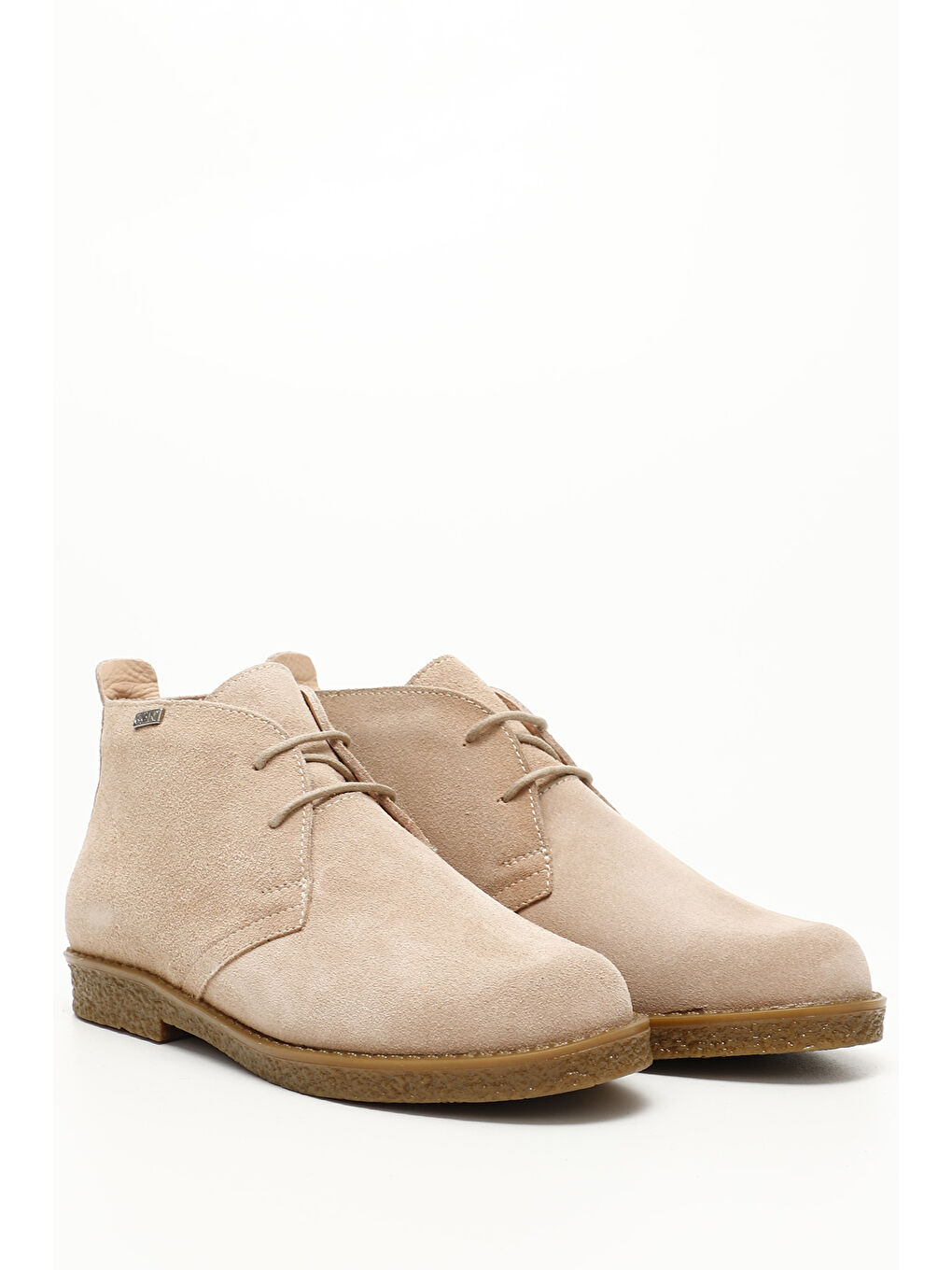 Pembe Kadın PUDRA PEMBE Oxford Kalıp Kauçuk Taban Hakiki Deri Bot-2