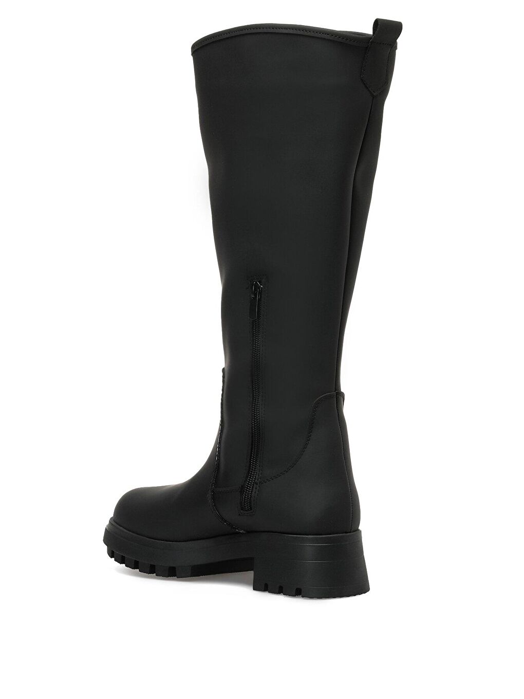 CW22063 2PR Siyah Kadın Düz Çizme-2