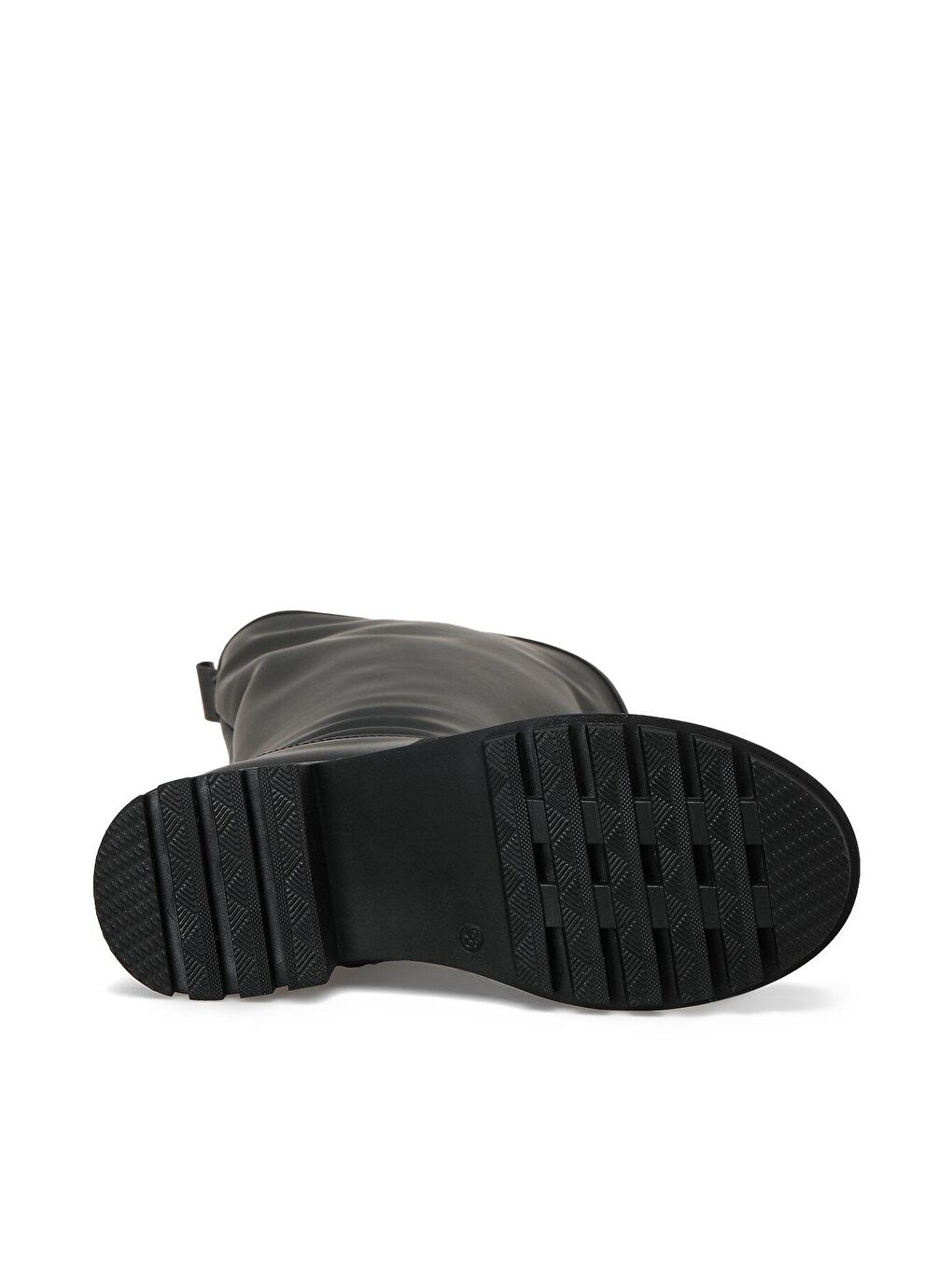 CW22063 2PR Siyah Kadın Düz Çizme-3