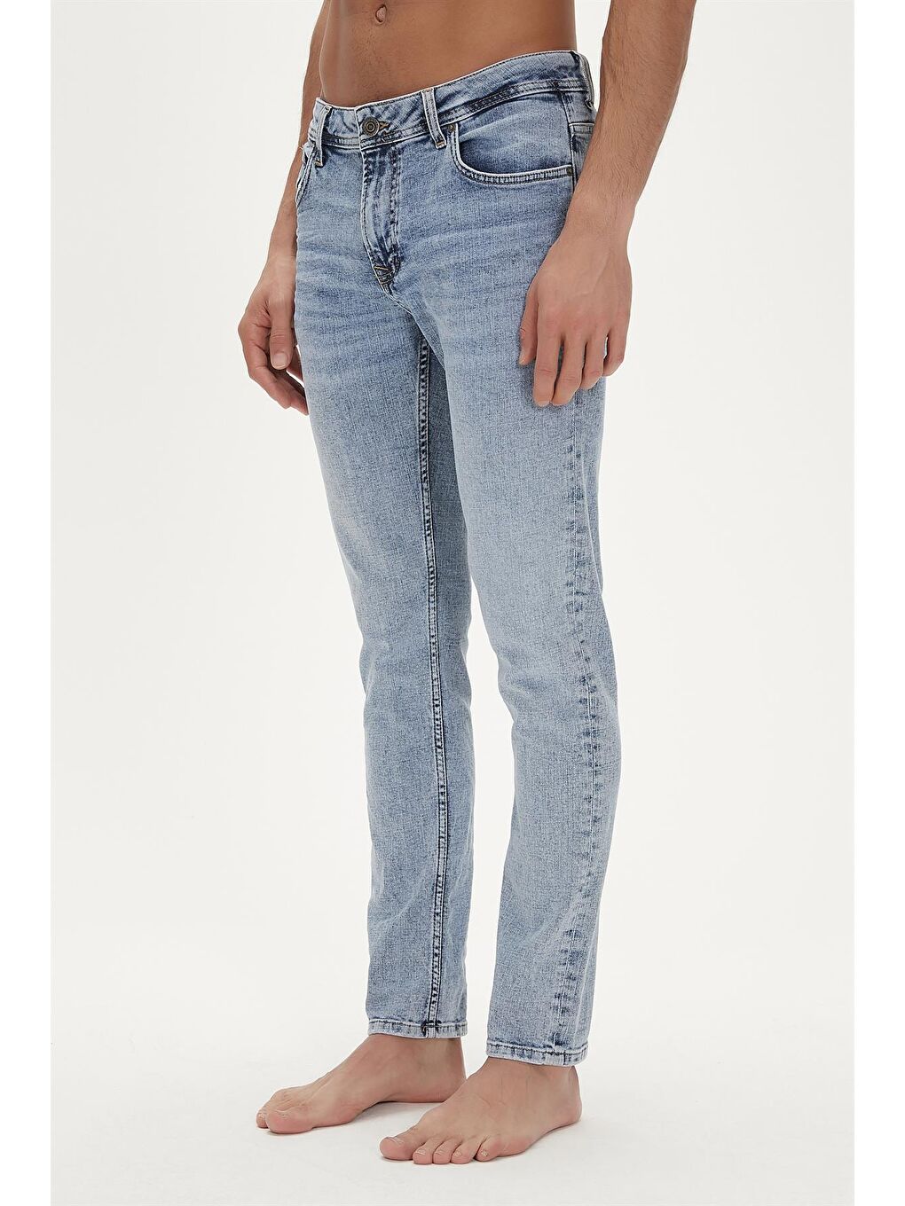 Franco Jeans Buz Mavi Erkek Denim Pantolon-4