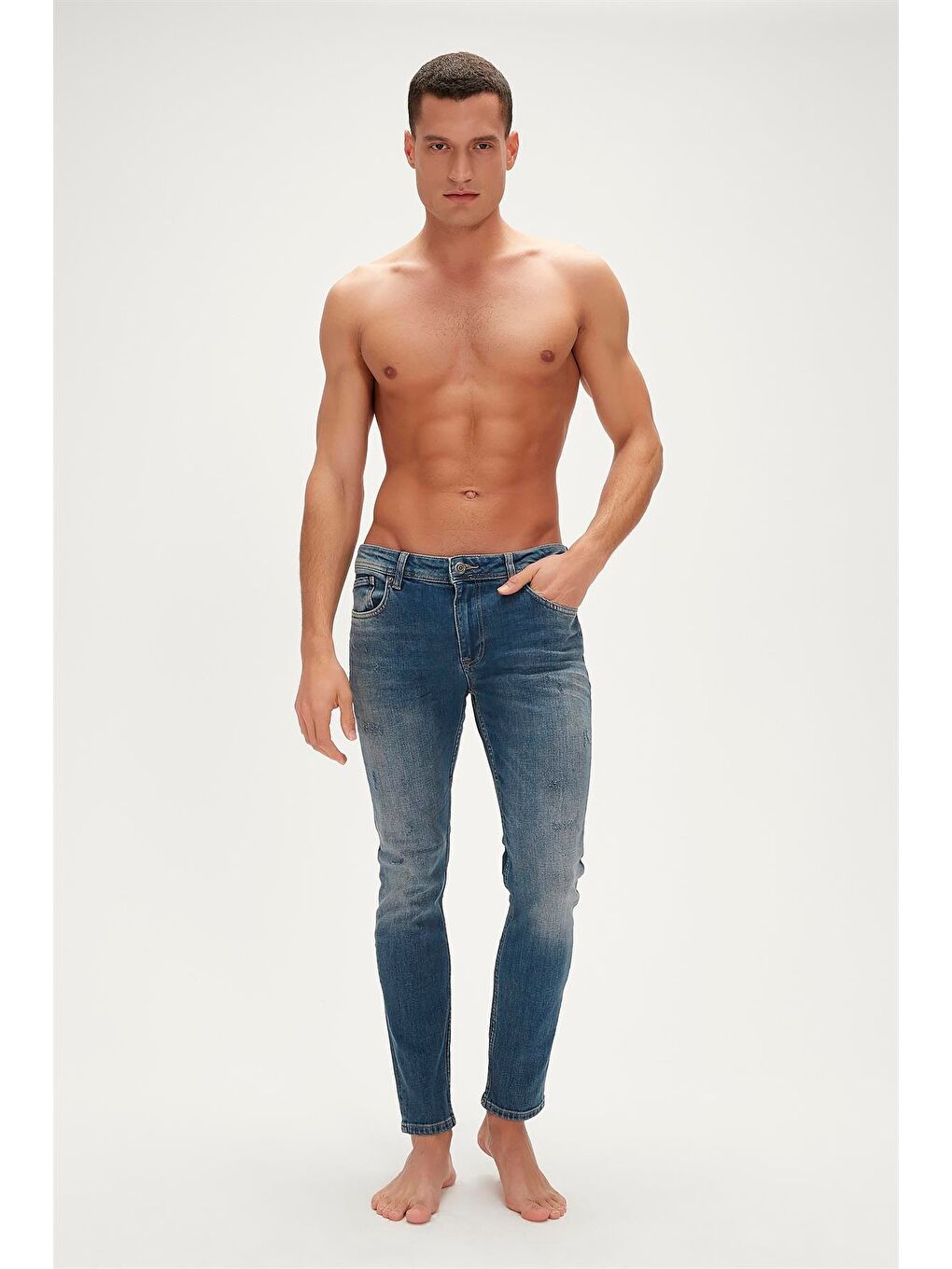 Xavier Jeans Okyanus Mavi Erkek Denim Pantolon-6