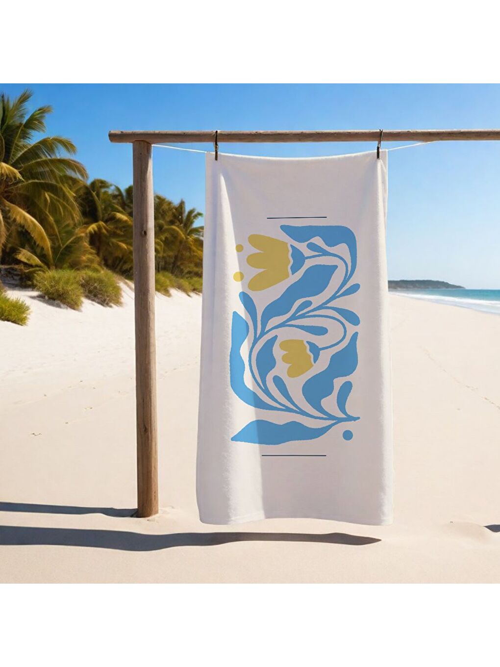 Karışık Özel Tasarım desenli Hızlı Kuruyan 75x150 cm Plaj Havlusu – Baskılı