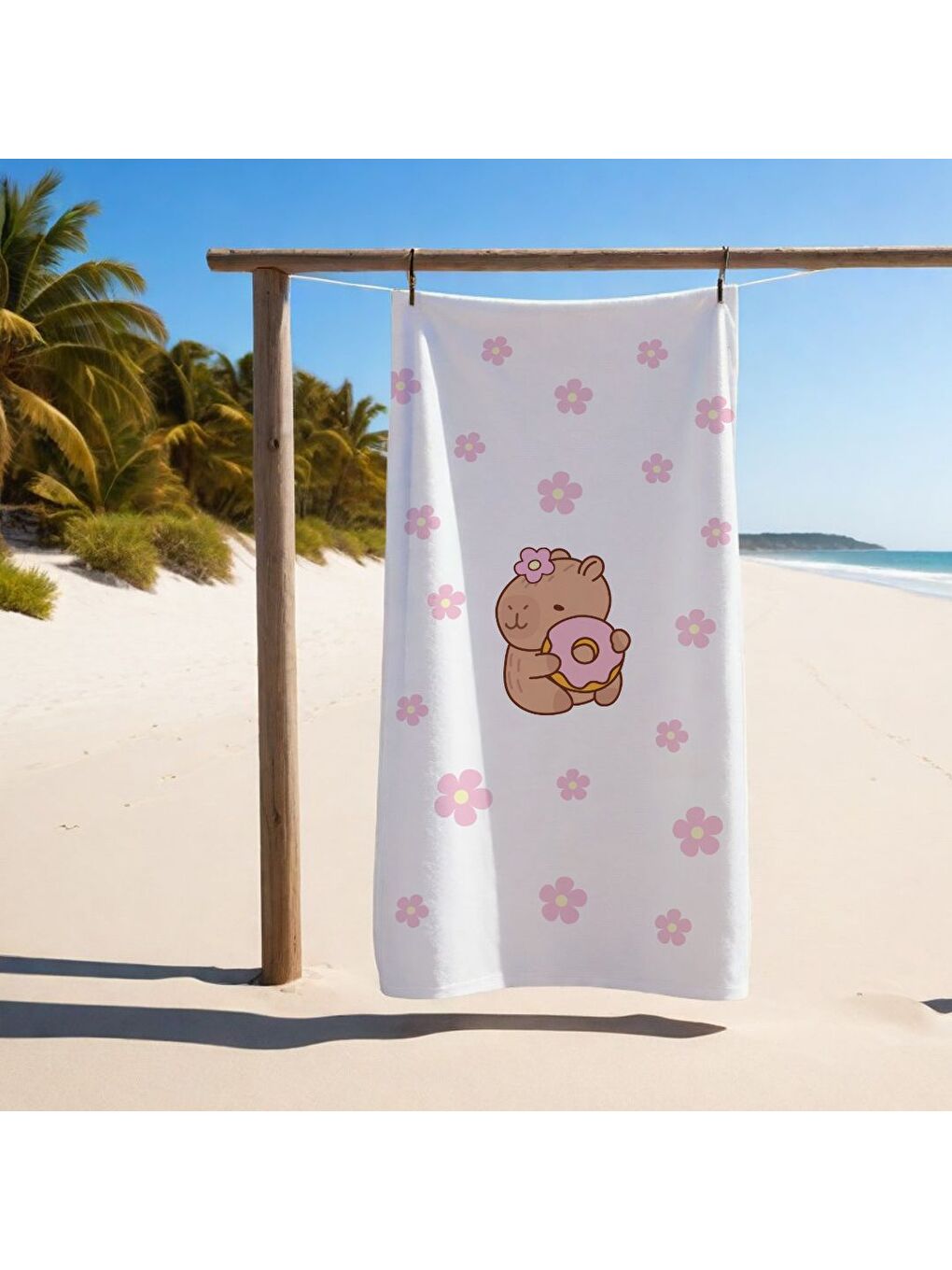 Karışık Özel Tasarım desenli Hızlı Kuruyan 75x150 cm Plaj Havlusu – Baskılı