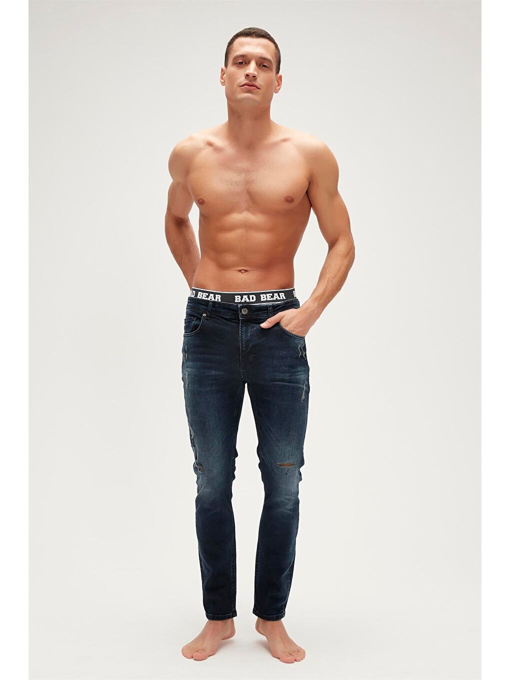 İndigo Xavier Jeans Indigo Mavi Erkek Denim Pantolon-6