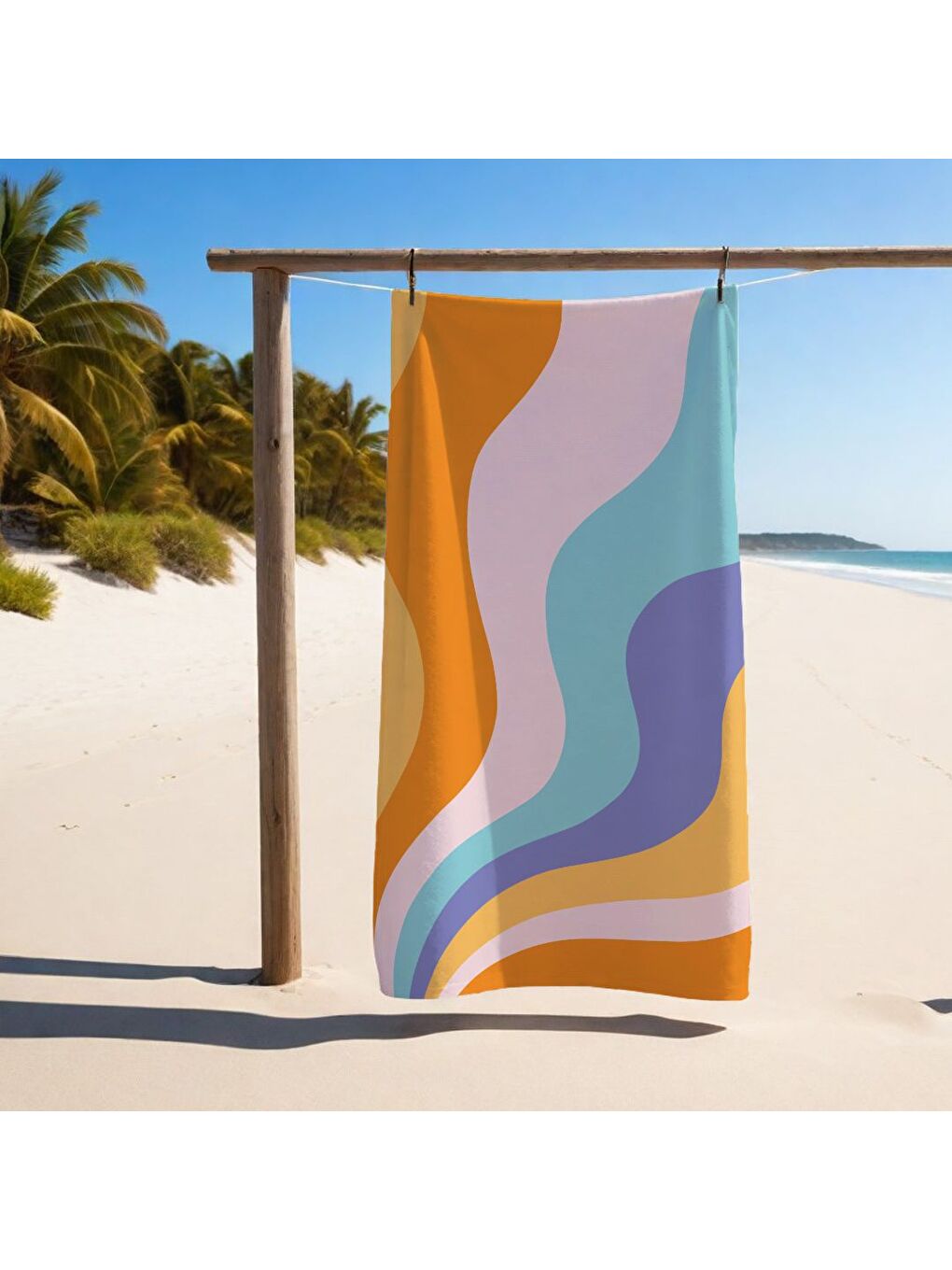 Karışık Özel Tasarım dama desenli Hızlı Kuruyan 75x150 cm Plaj Havlusu – Baskılı