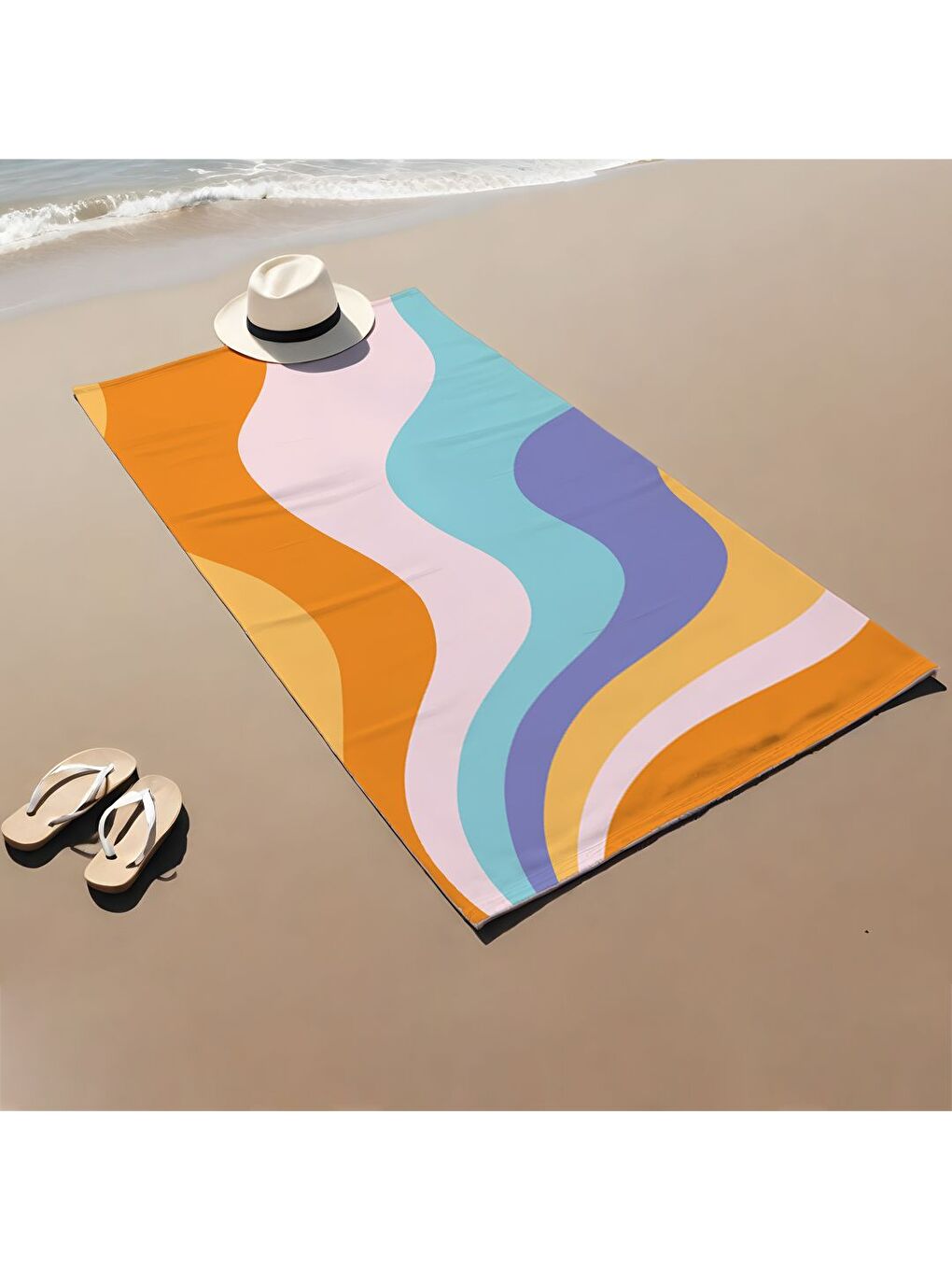 Karışık Özel Tasarım dama desenli Hızlı Kuruyan 75x150 cm Plaj Havlusu – Baskılı-1