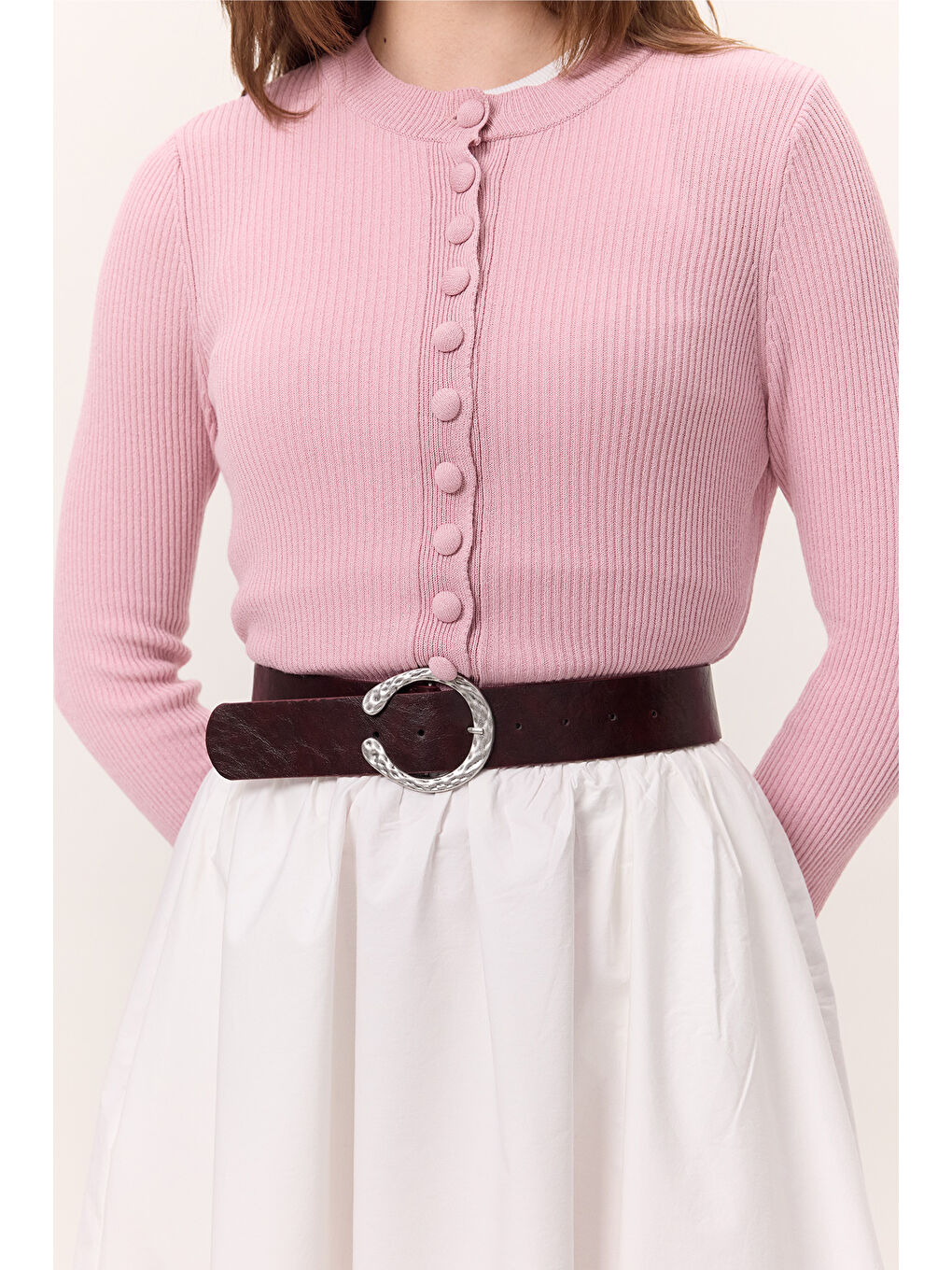 Dövme Tokalı Deri Kemer Bordo