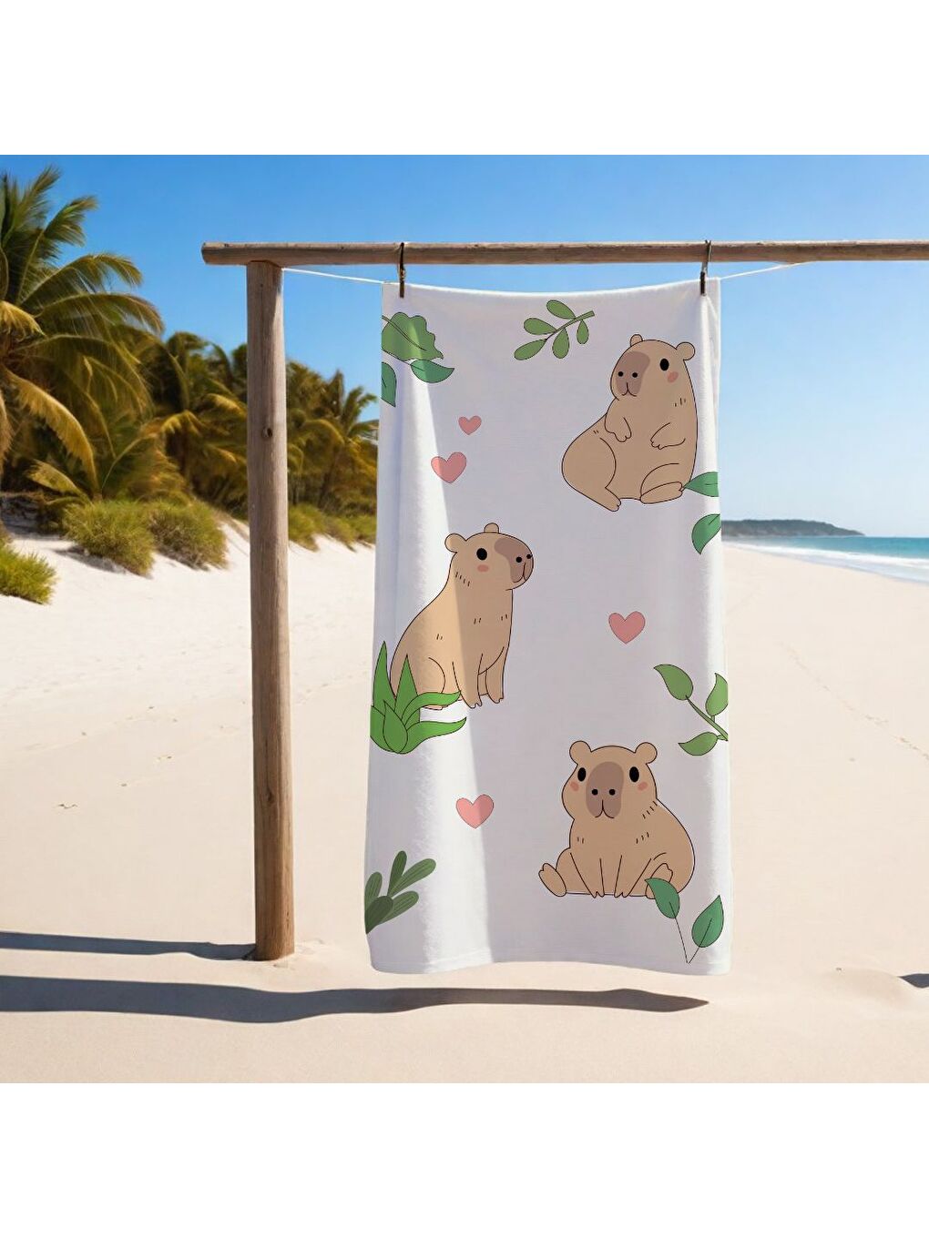 Karışık Özel Tasarım desenli Hızlı Kuruyan 75x150 cm Plaj Havlusu – Baskılı