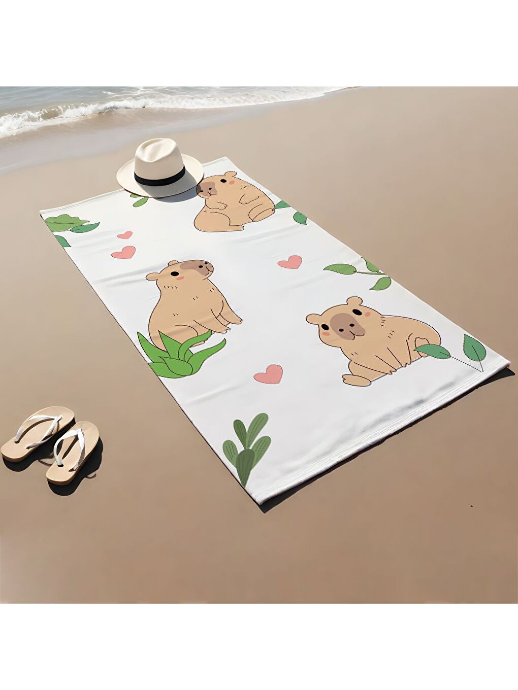 Karışık Özel Tasarım desenli Hızlı Kuruyan 75x150 cm Plaj Havlusu – Baskılı-1