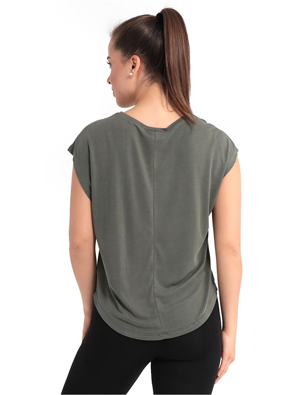 POLINA Kadın Tişört Haki-2