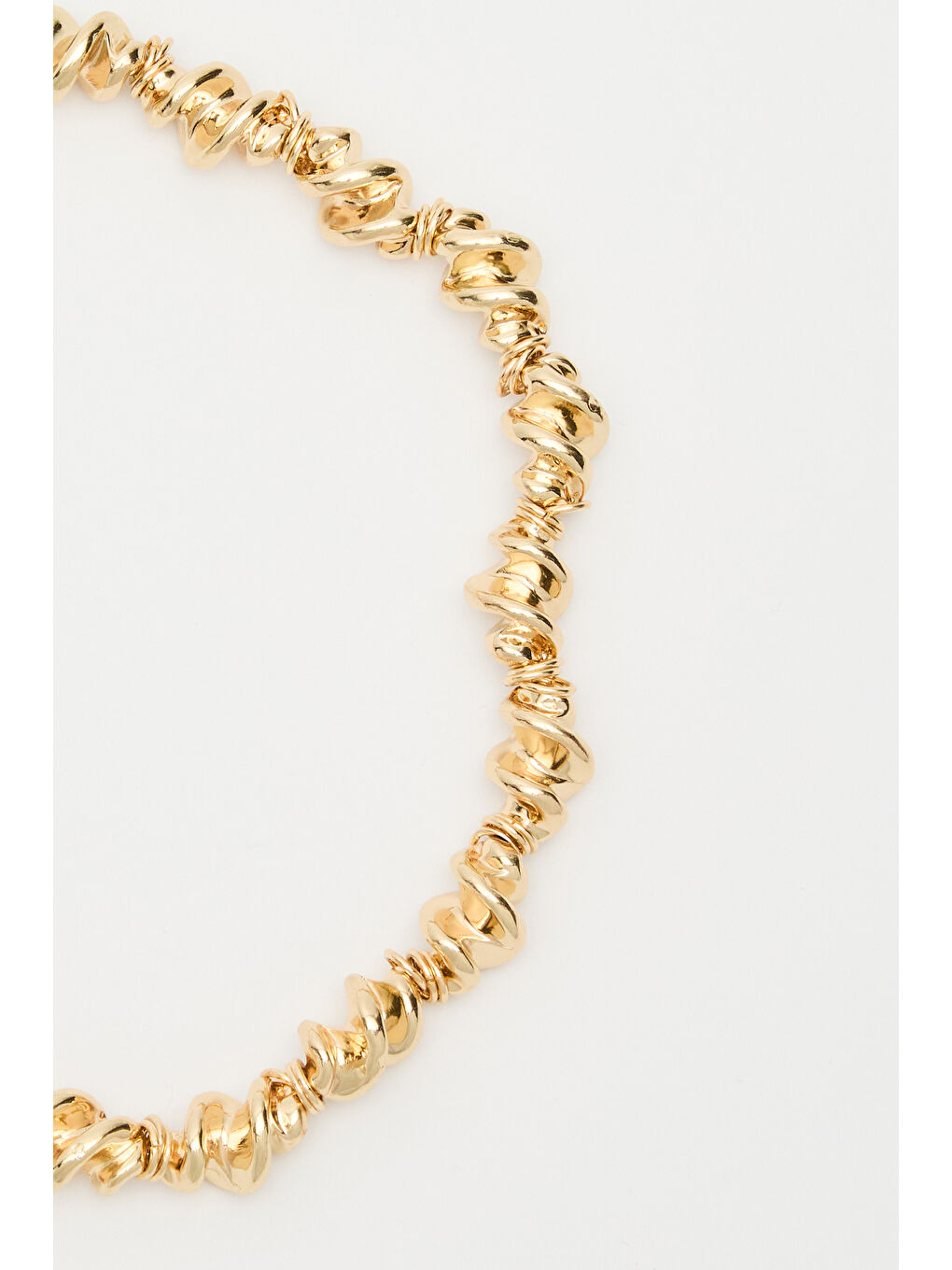 Sarı Burgu Model Kolye Gold-1