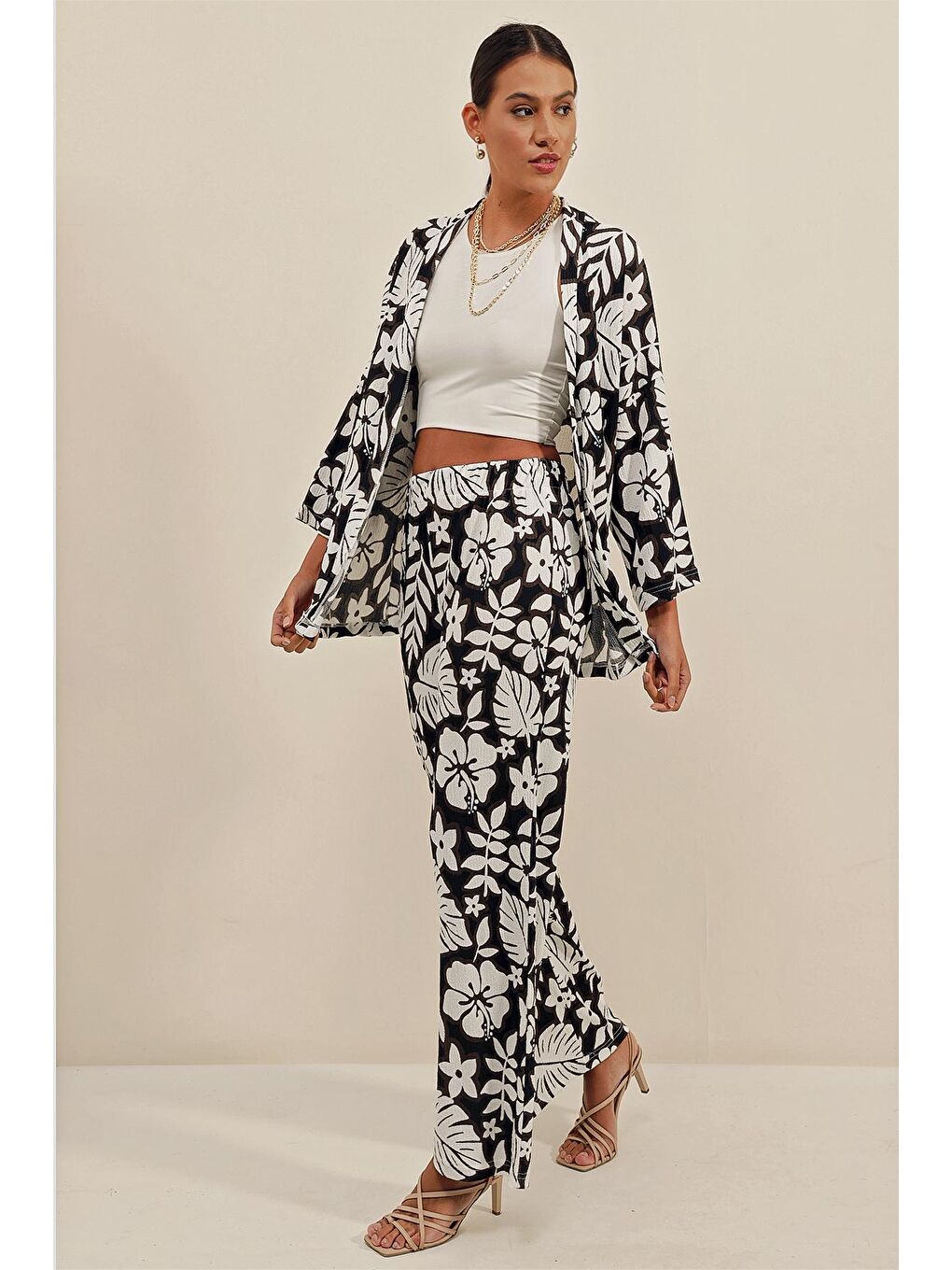 6582 Örme İkili Takım - Siyah-2