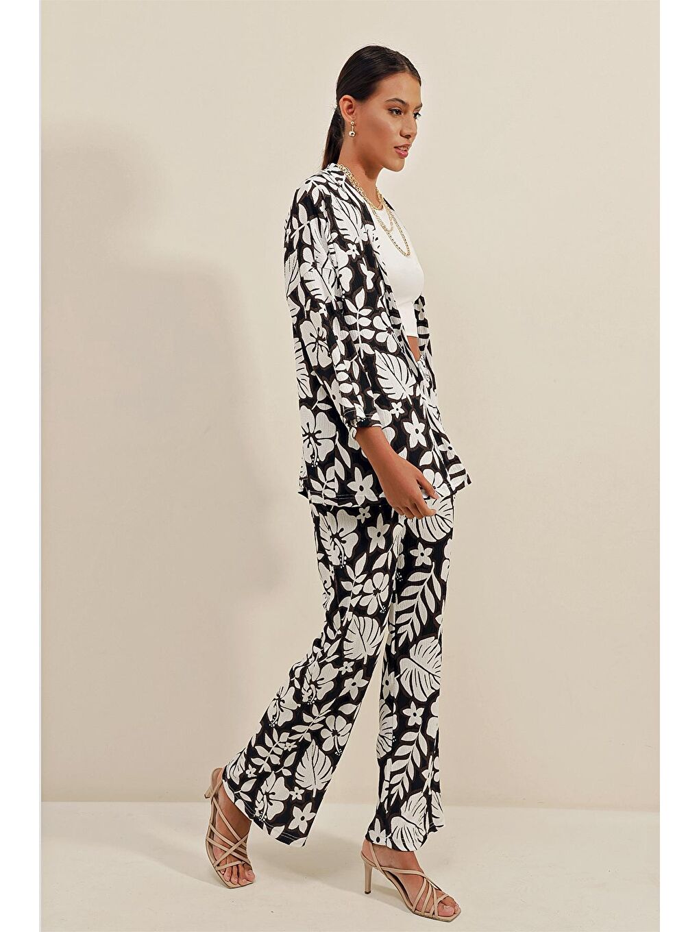 6582 Örme İkili Takım - Siyah-3