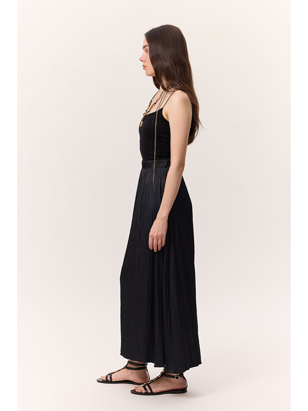 Gri Crush Saten Etek Kömür-6