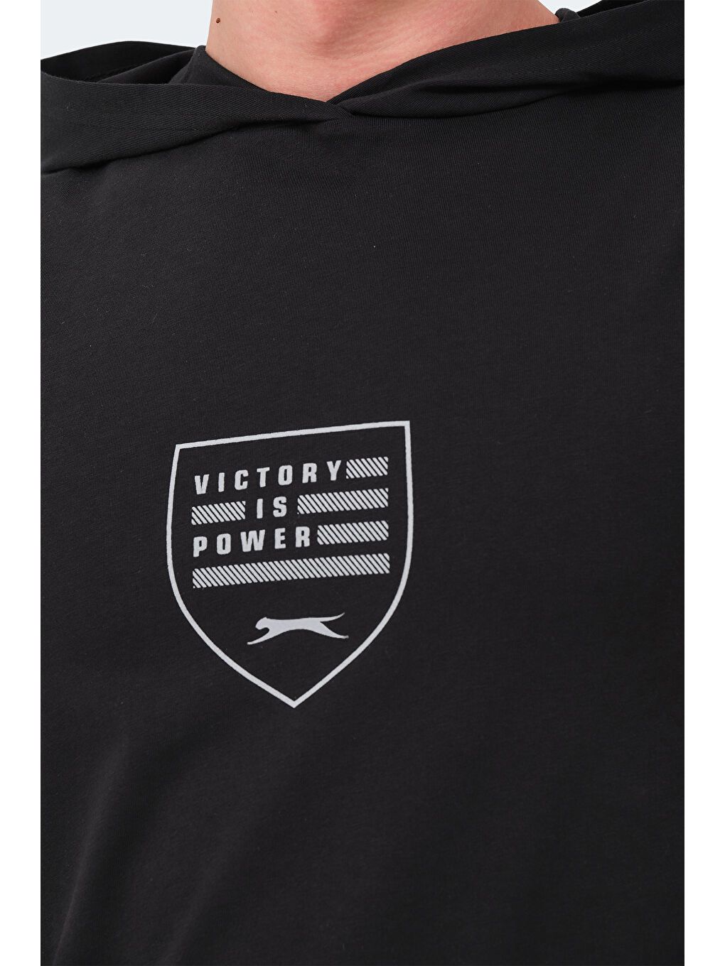 veRSIO Erkek %100 Pamuk Tişört Siyah-4