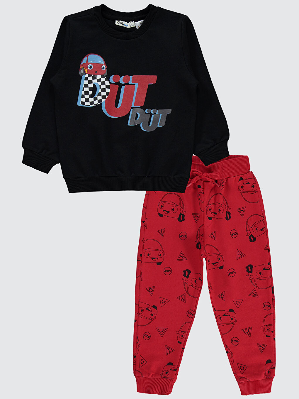 Kukuli Erkek Çocuk Eşofman Takımı 2-5 Yaş Siyah