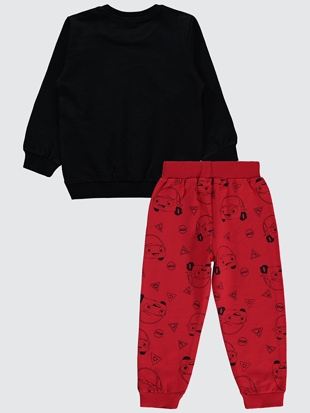 Kukuli Erkek Çocuk Eşofman Takımı 2-5 Yaş Siyah-1