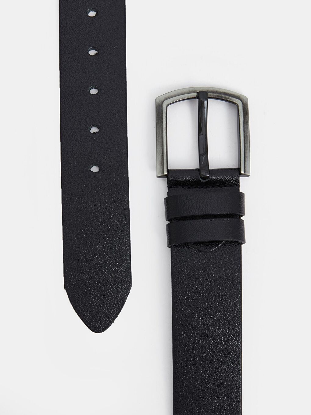 %100 Deri Siyah Erkek Kemeri BUK14-1