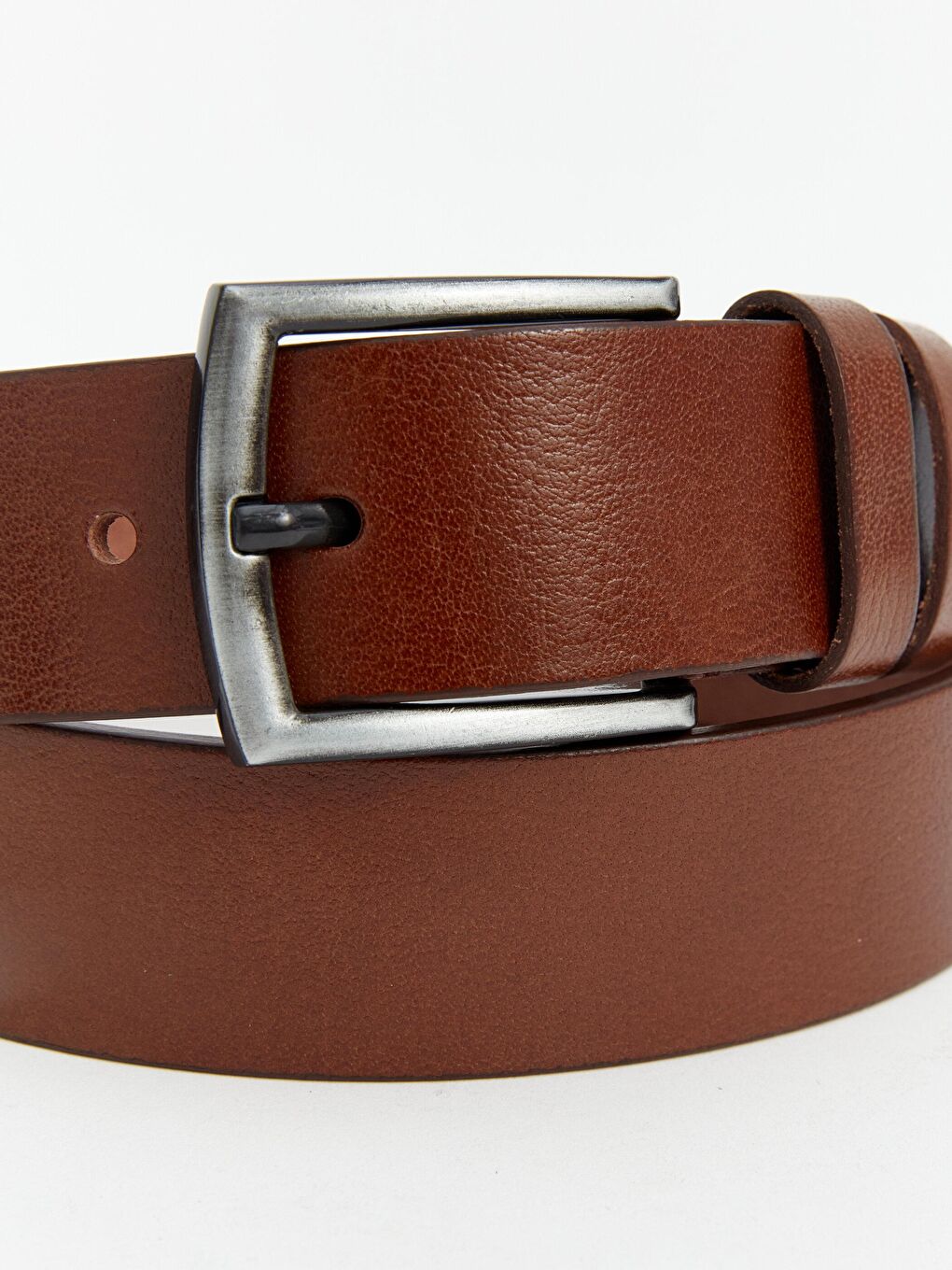 Kahverengi %100 Deri Taba Rengi Erkek Kemeri BUK08-1