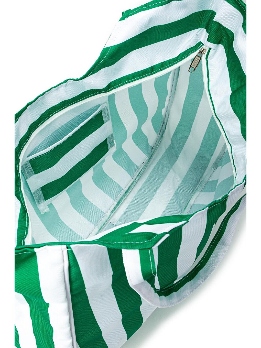 Plaj Çantası Kanvas Kadın Kol Çanta Nerice Yeşil-3