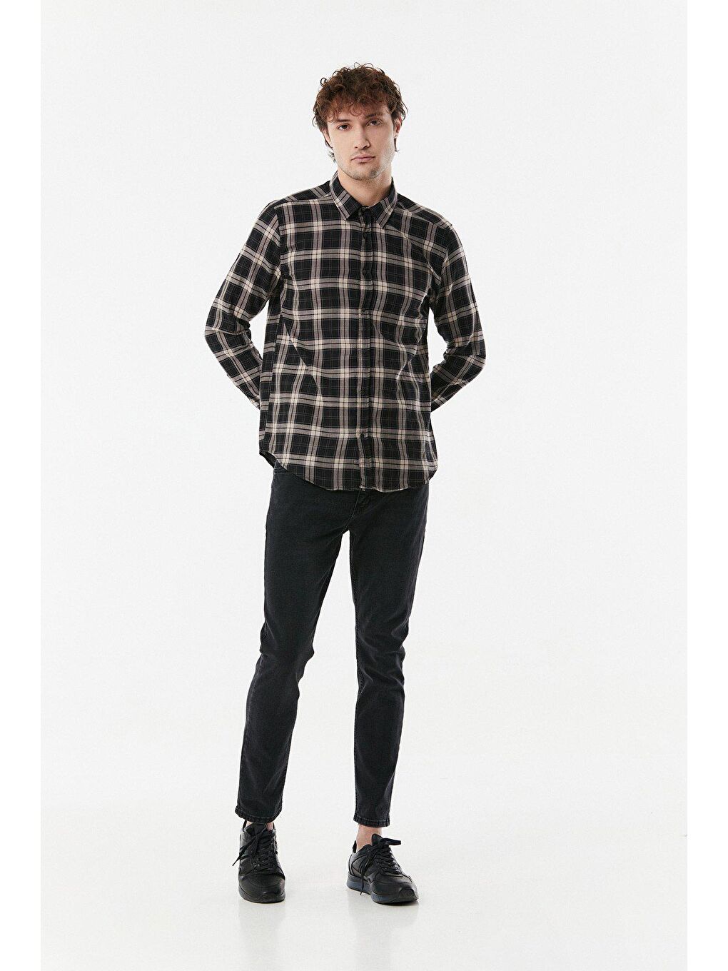 Antrasit Regular Fit  Jean Pantolon