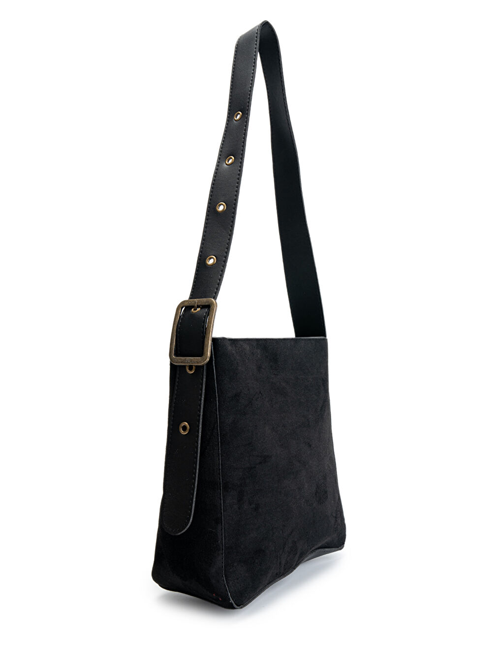 Kemer Detaylı Dante Kadın(Süet) Çapraz Çanta Siyah