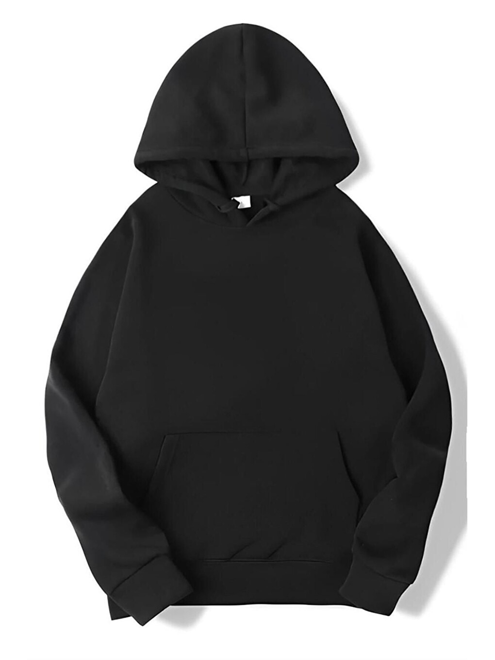 Unisex Siyah Clowns No Funny Baskılı Oversize Sweatshirt Hoodie-1