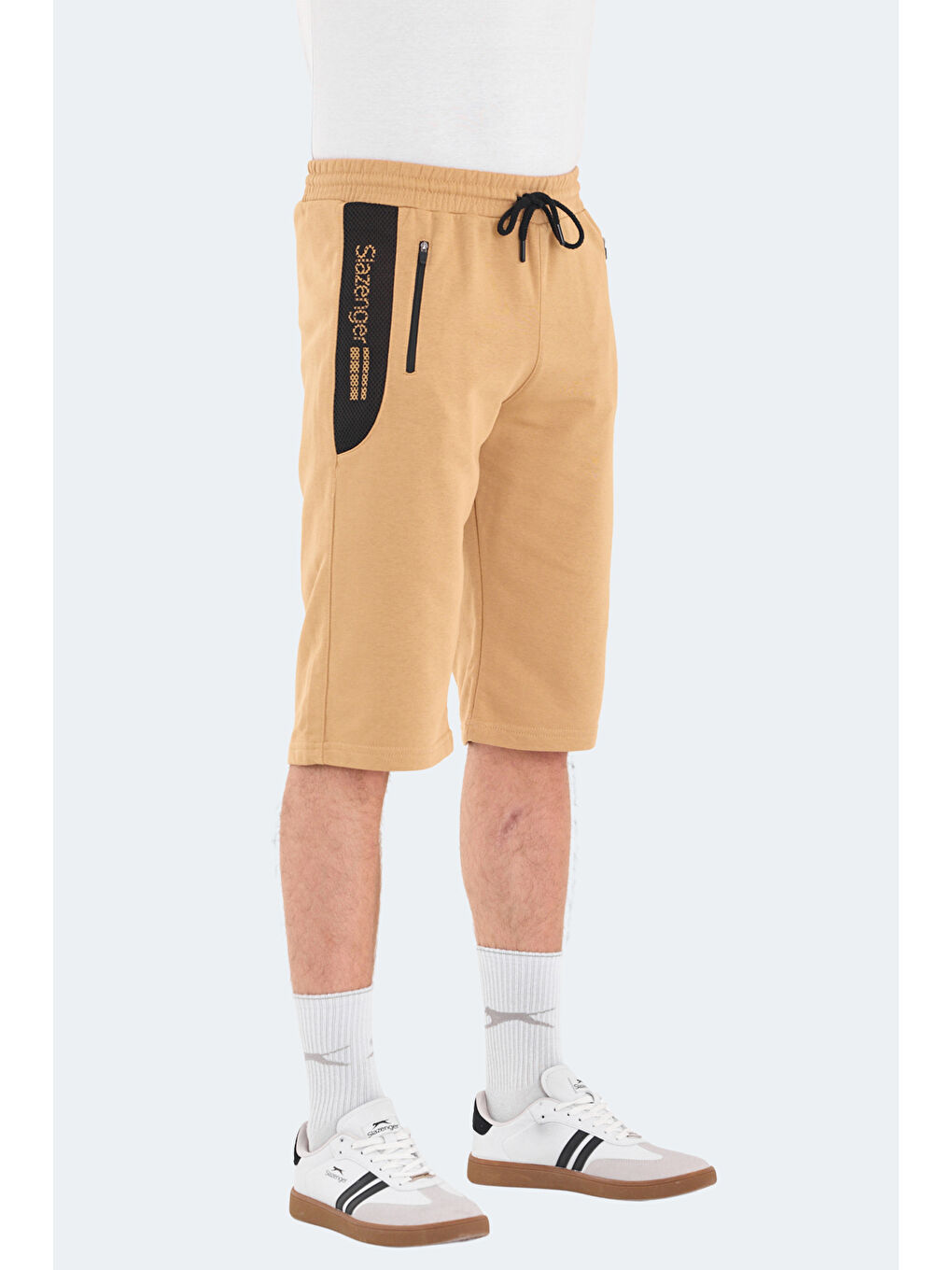 NEACEL Erkek Cepli Kapri Bej Şort-2