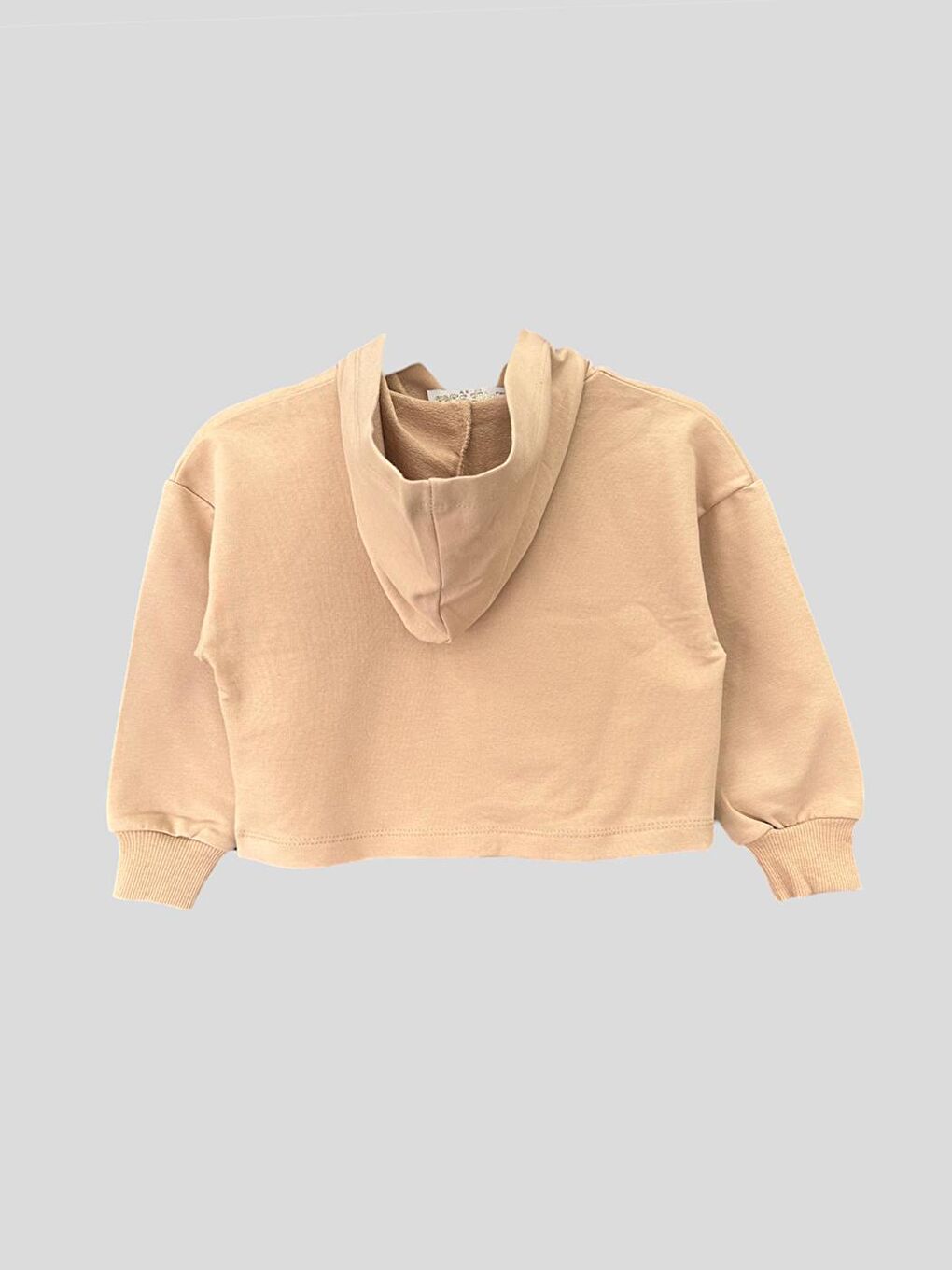Bej Kız Çocuk Kapüşonlu Coffee Girls SweatShirt-1