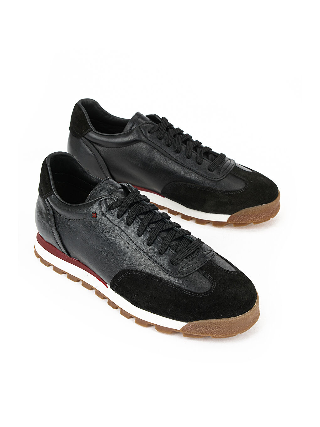 Erkek Hakiki Deri Sneaker 1611026Z1020 Siyah-1