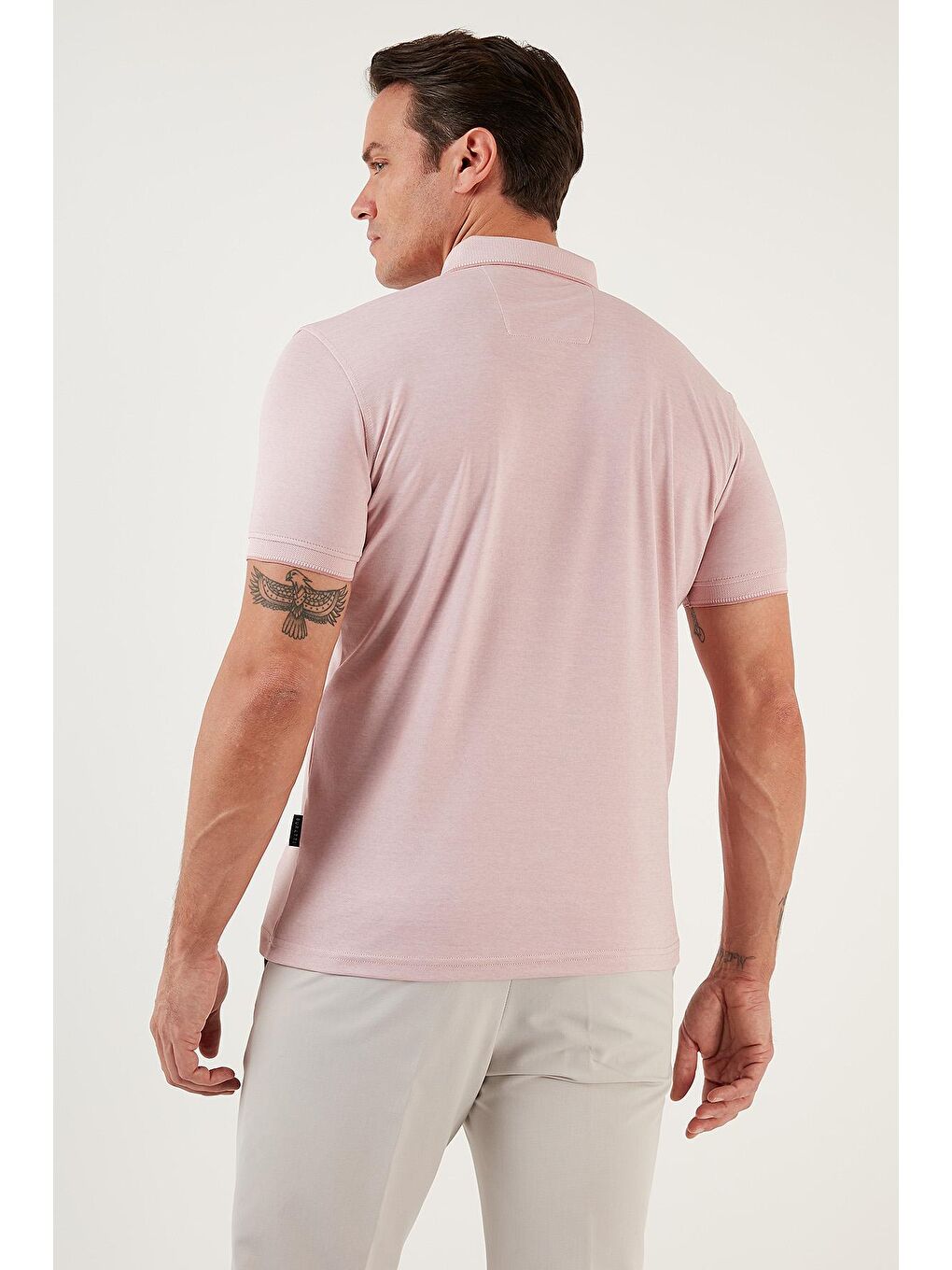 Buratti Pudra-Pembe Pamuklu Slim Fit Polo T Shirt 646R1000 - 3