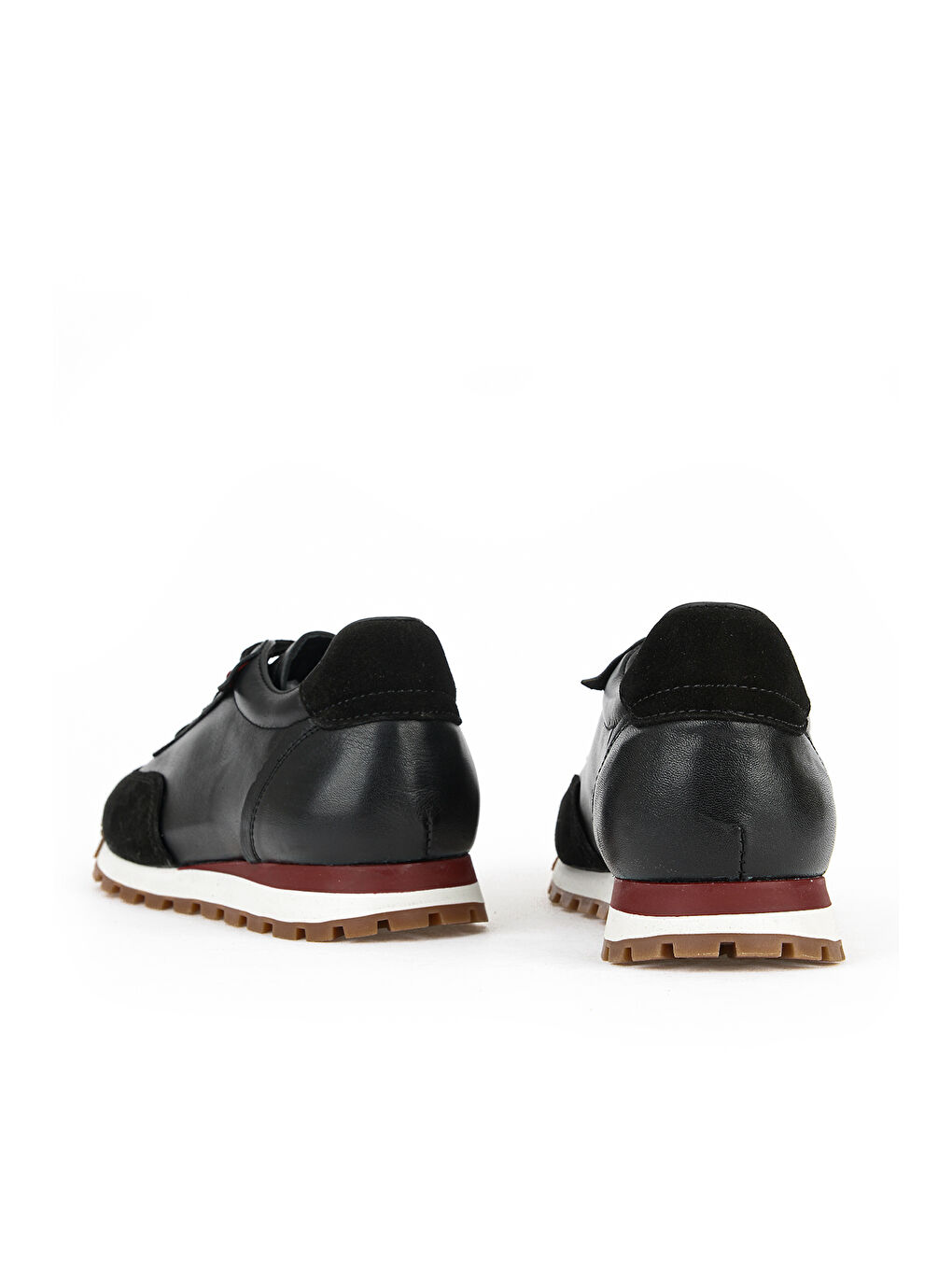 Erkek Hakiki Deri Sneaker 1611026Z1020 Siyah-2