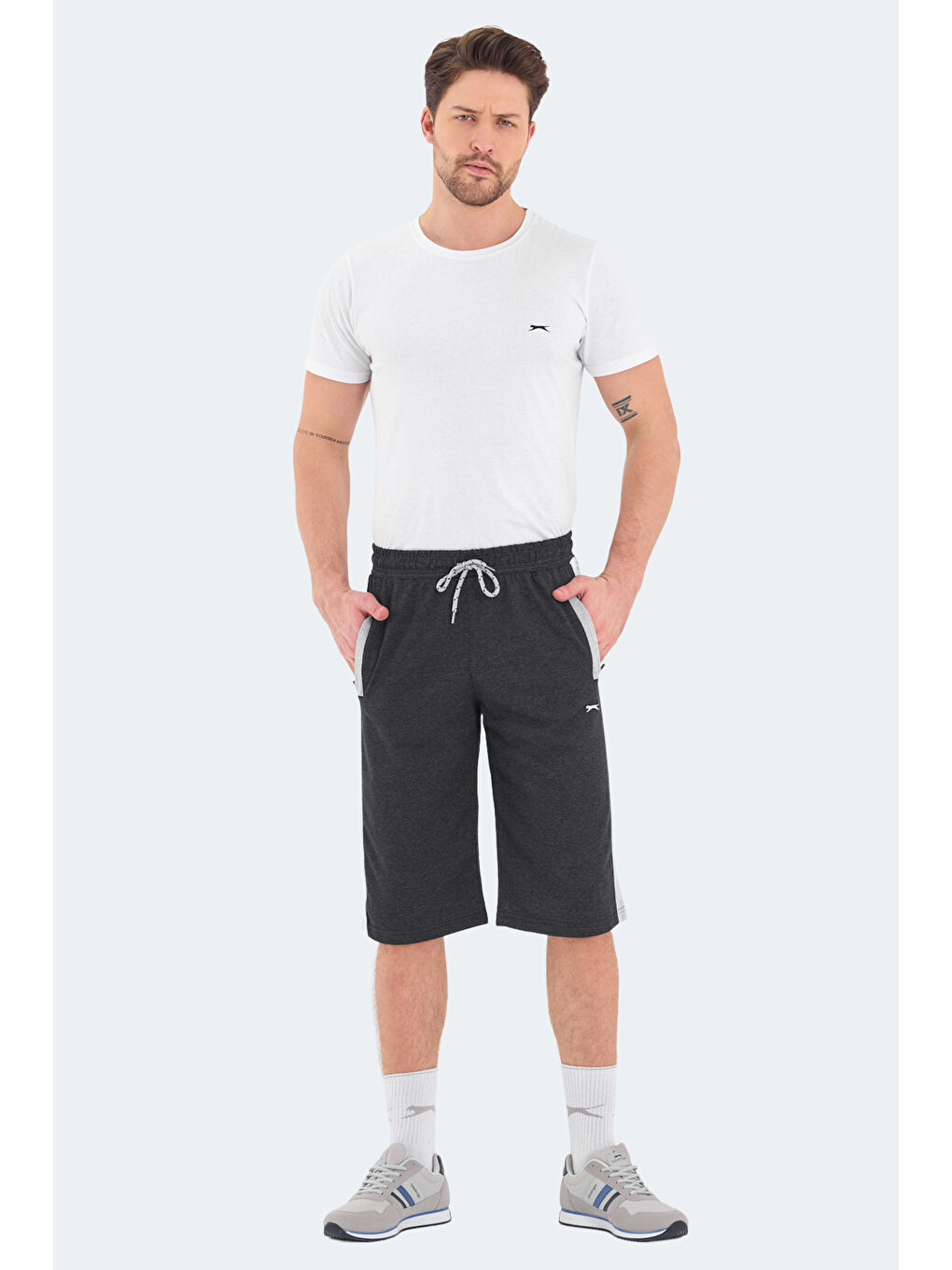 NARAYAN IN Erkek Cepli Kapri Siyah Şort-3