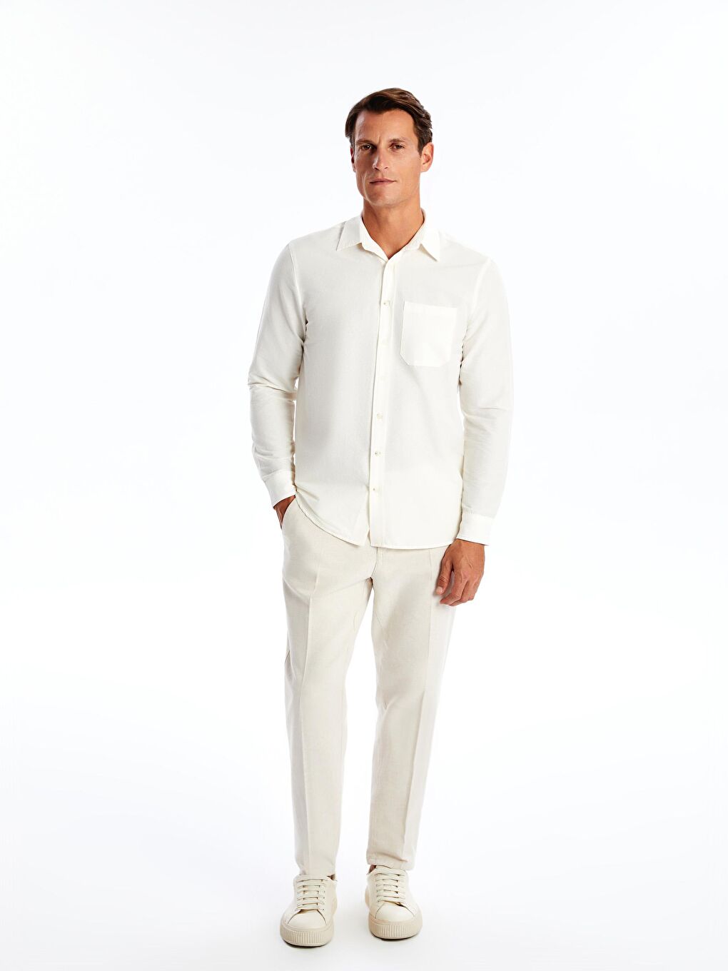 Regular Fit Ekru Erkek Gömlek EG130-1