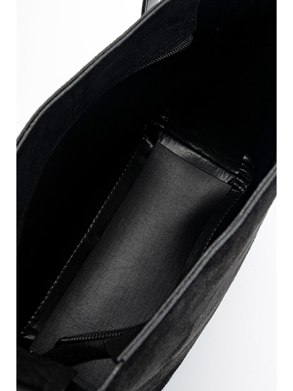 Kemer Detaylı Dante Kadın(Süet) Çapraz Çanta Siyah-5