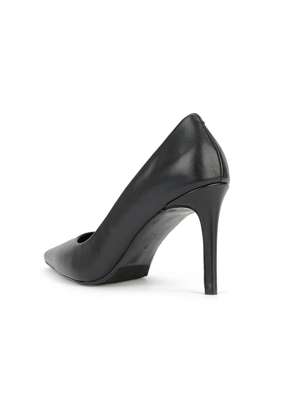 Kadın Hakiki Deri Topuklu Ayakkabı 1611059Z1425 Siyah-2